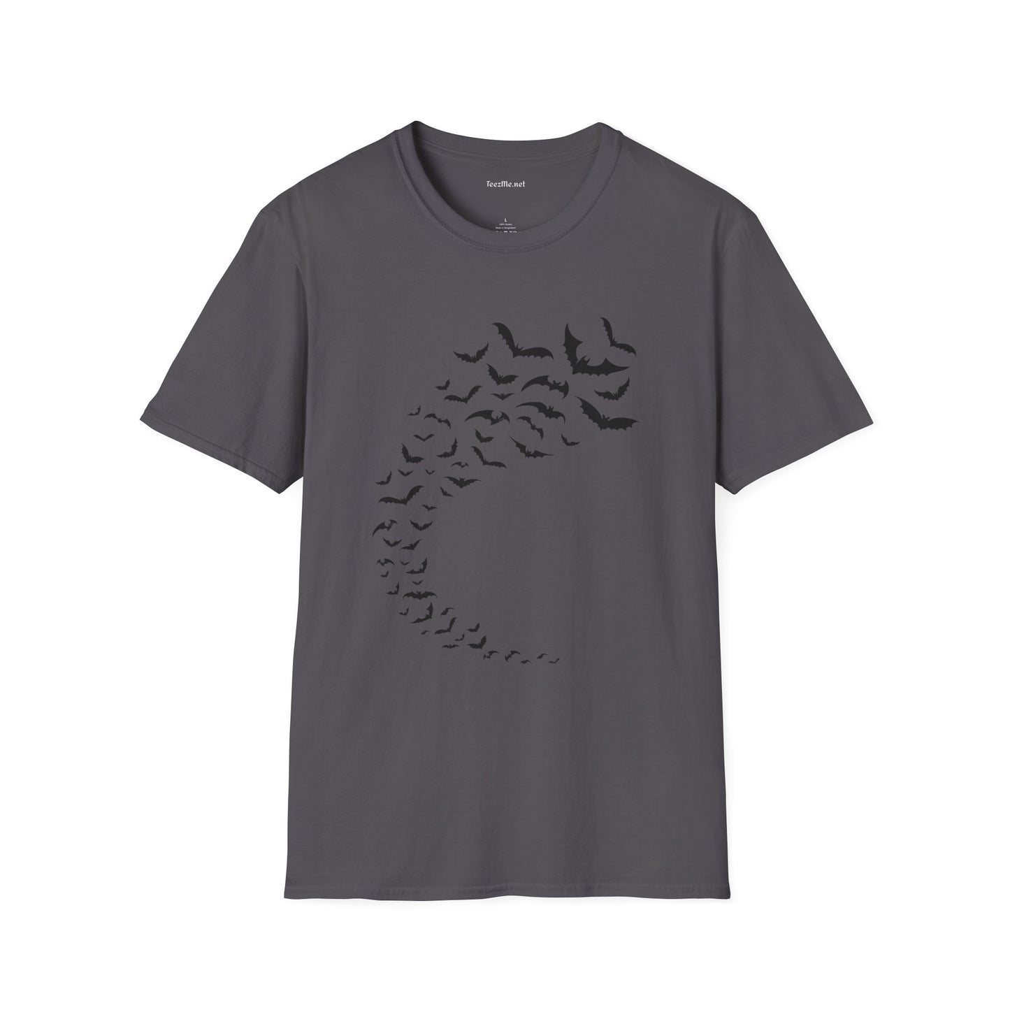 Bats in Flight Unisex Softstyle T-Shirt 100% Cotton Graphic