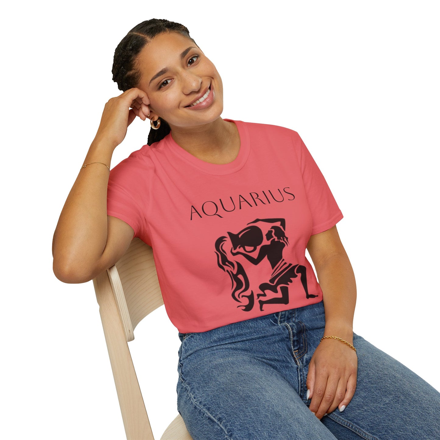 AQUARIUS - Unisex Softstyle T-Shirt 100% Cotton Graphic