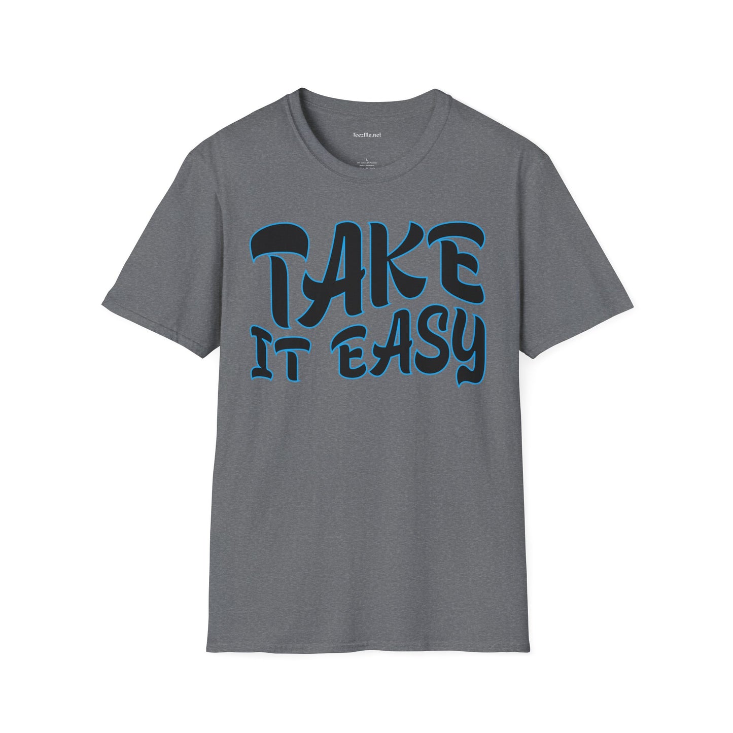 Take It Easy (blue) Unisex Softstyle T-Shirt 100% Cotton