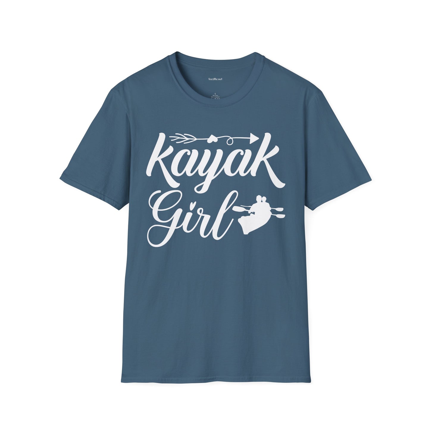 Kayak Girl - Unisex Softstyle T-Shirt 100% Cotton Graphic