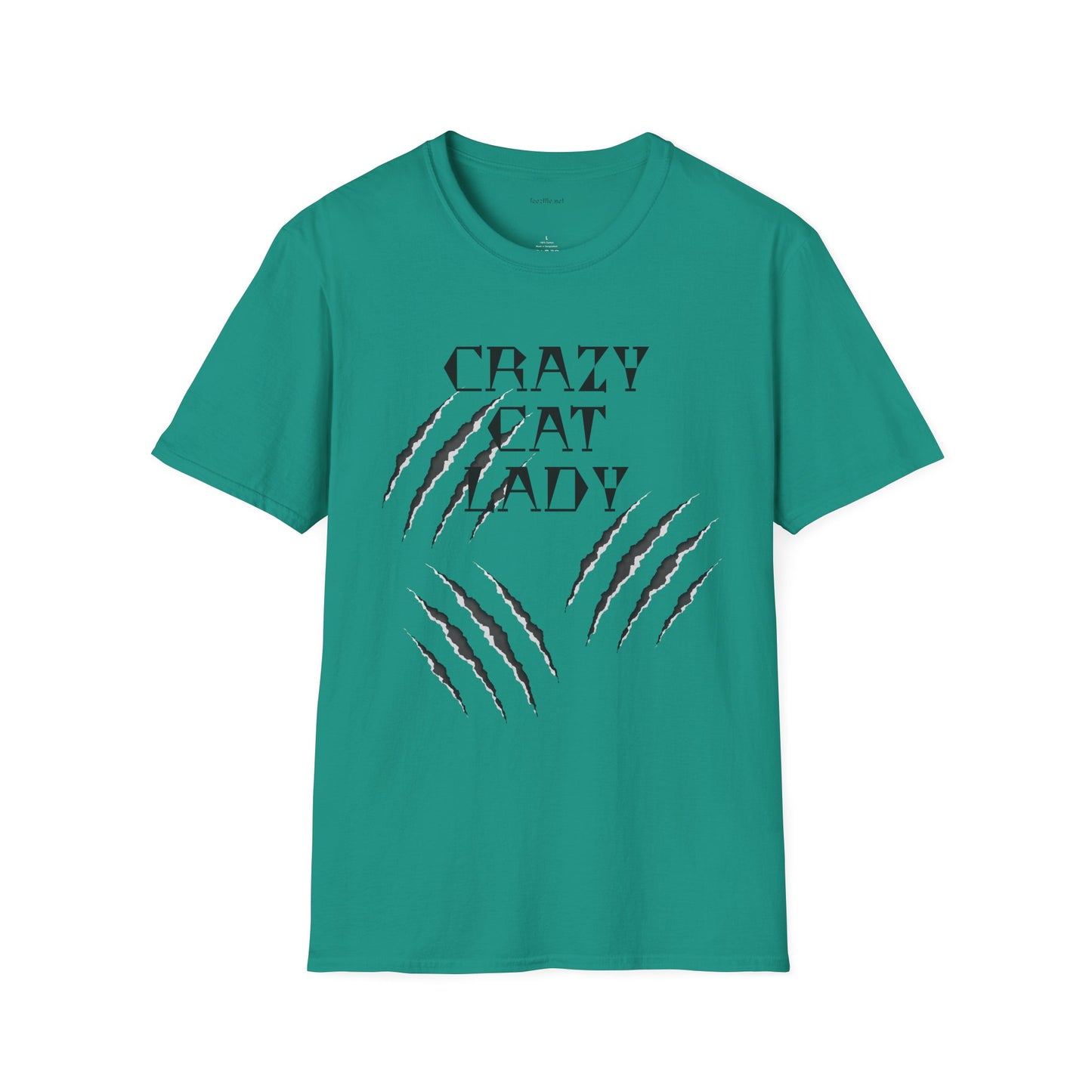 Crazy Cat Lady - Unisex Softstyle T-Shirt 100% Cotton Graphic