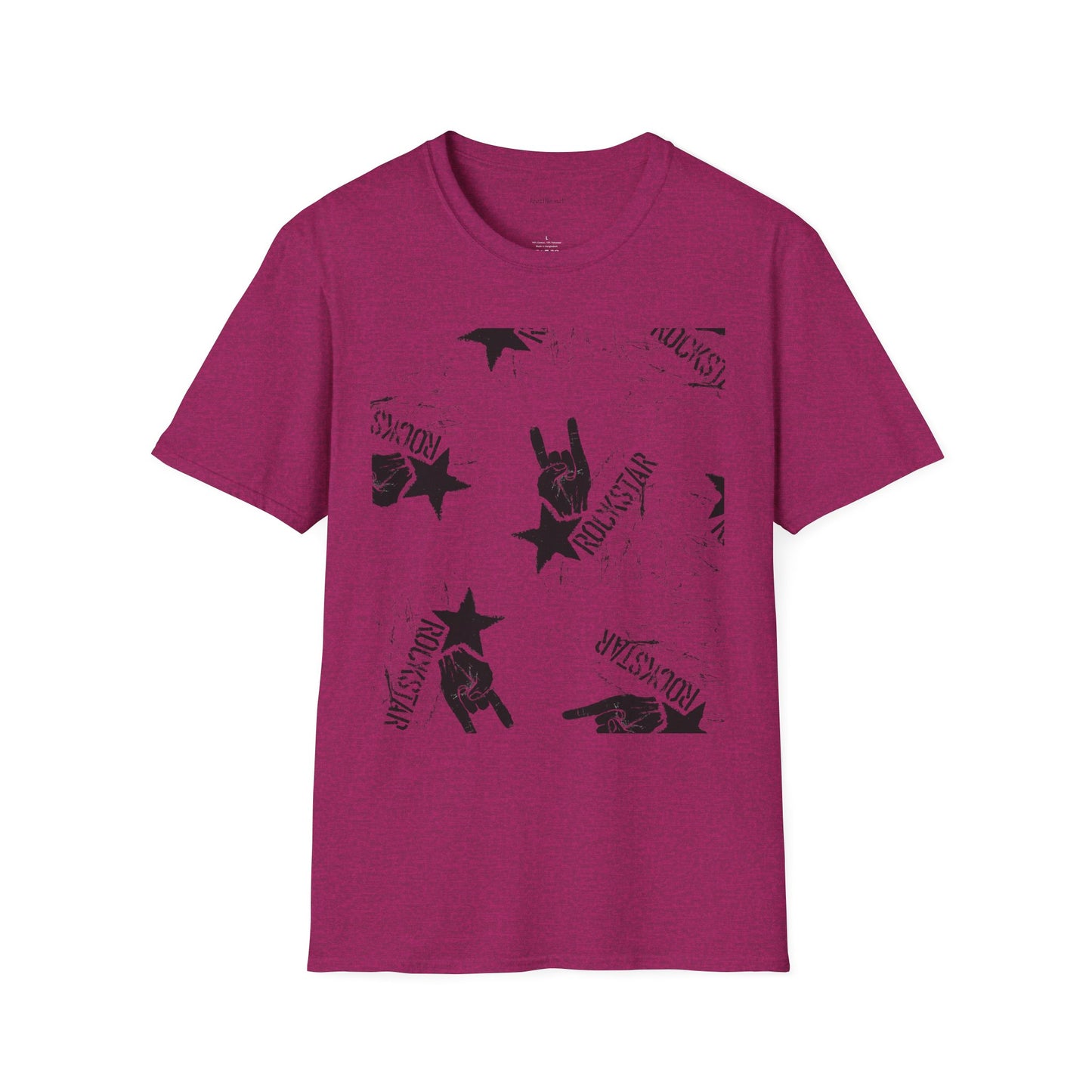 ROCK STAR illustation - Unisex Softstyle T-Shirt 100% Cotton Graphic