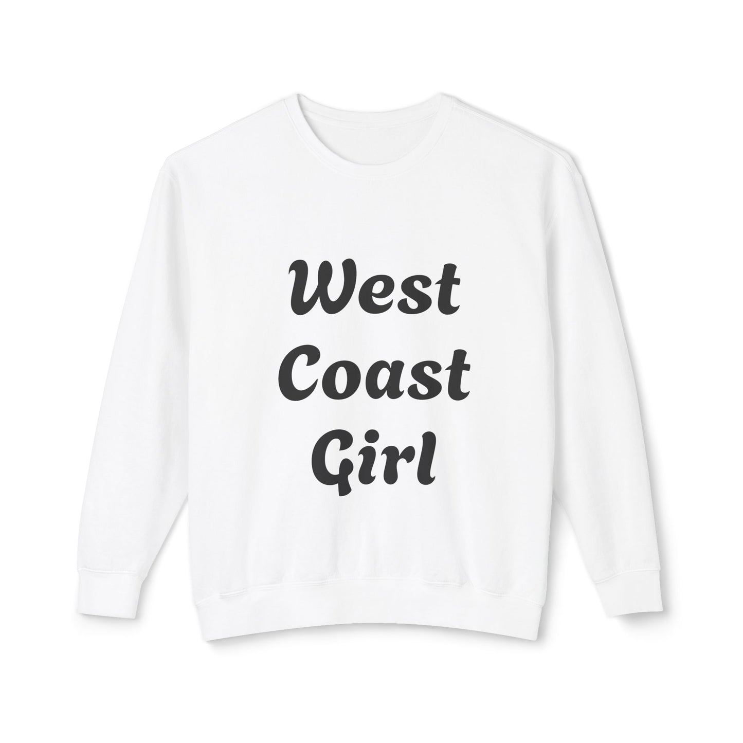 West Coast Girl - Unisex Lightweight Crewneck Sweatshirt
