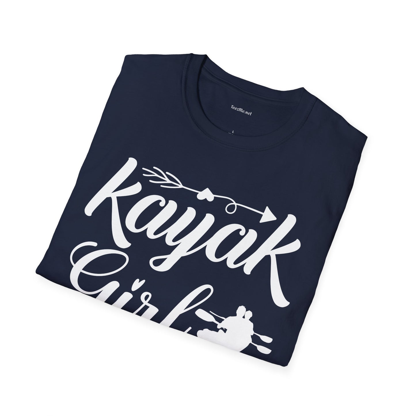 Kayak Girl - Unisex Softstyle T-Shirt 100% Cotton Graphic