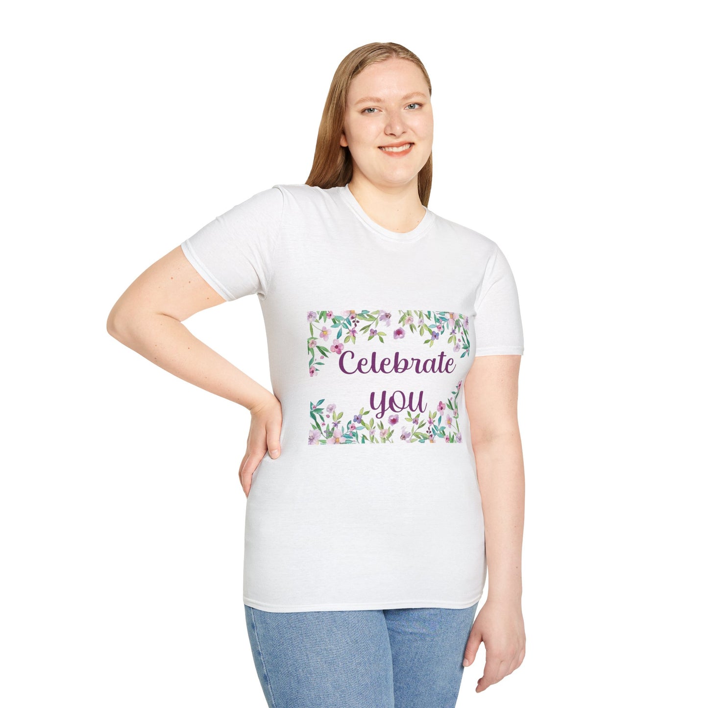 Celebrate You - Unisex Softstyle T-Shirt 100% Cotton Graphic