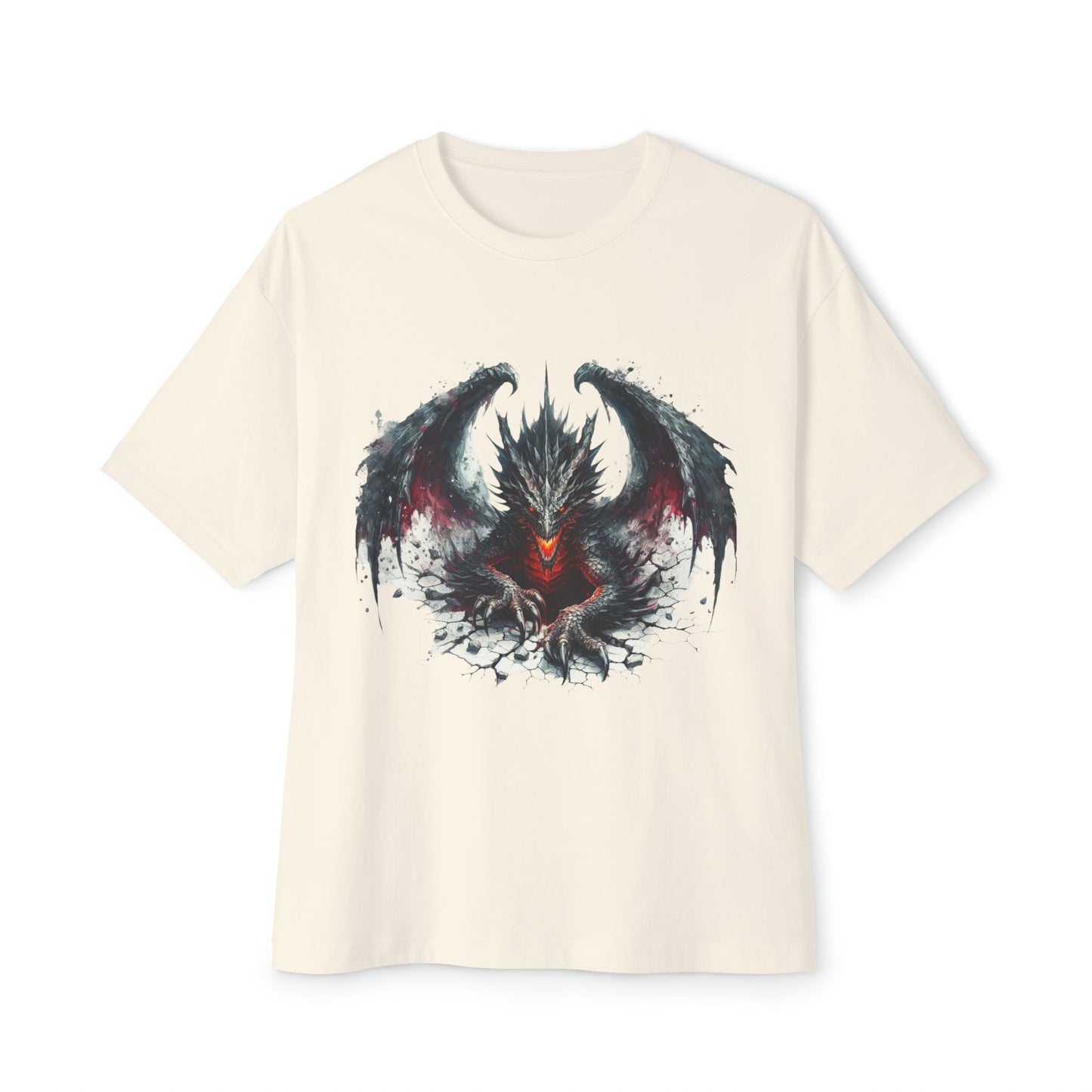 Goth Dragon1 - Unisex Oversized Boxy Tee