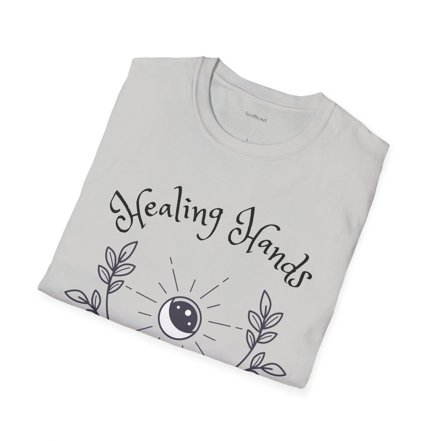 Healing Hands - Unisex Softstyle T-Shirt 100% Cotton Graphic #Reiki