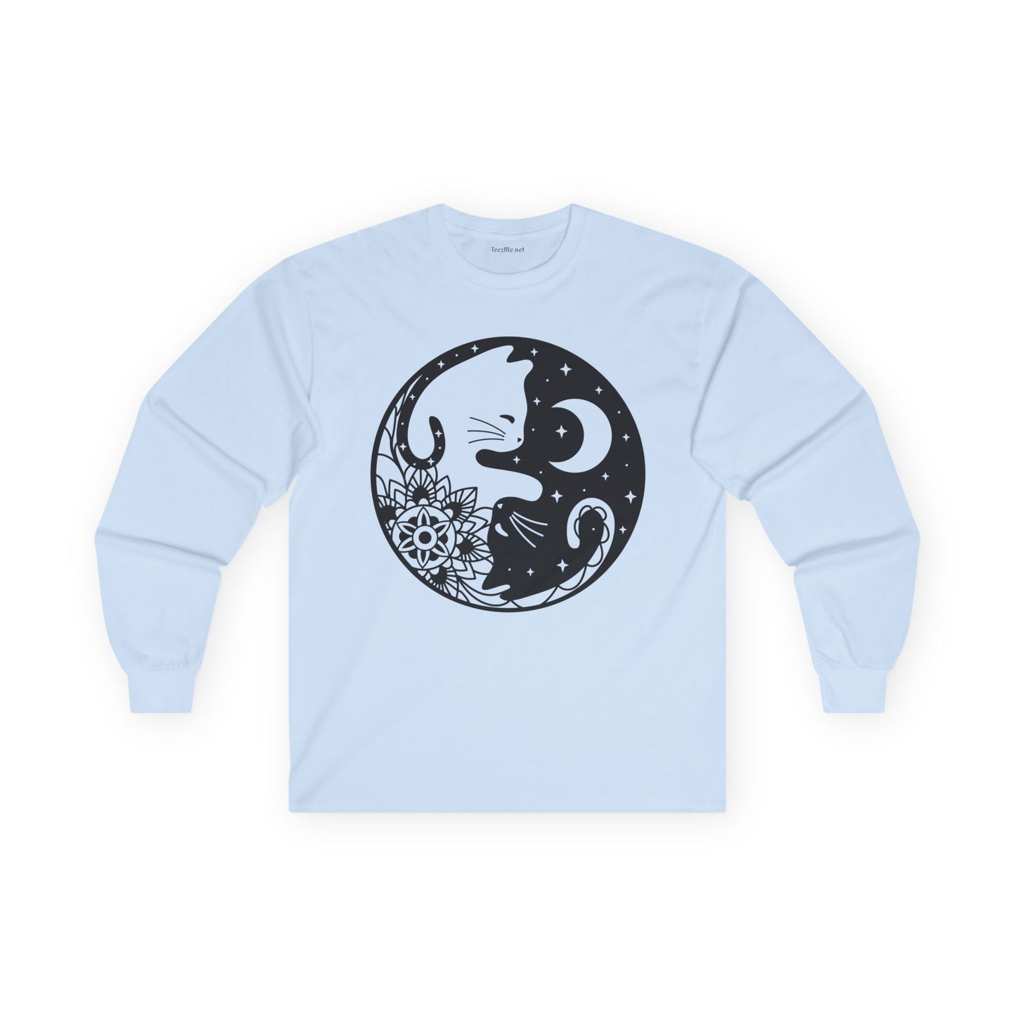 Yin Yang Cat02 Unisex Ultra Cotton Long Sleeve Tee