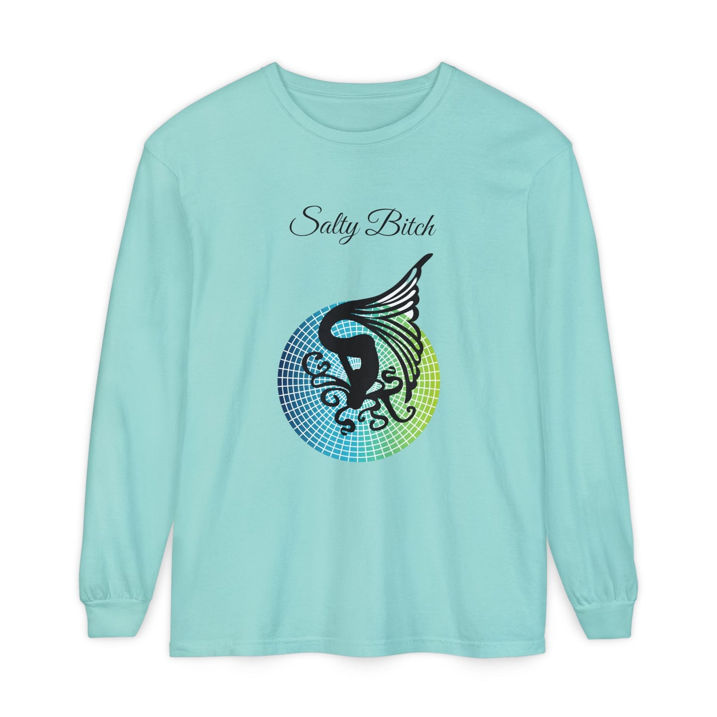 Salty Bitch - Unisex Garment-dyed Long Sleeve T-Shirt