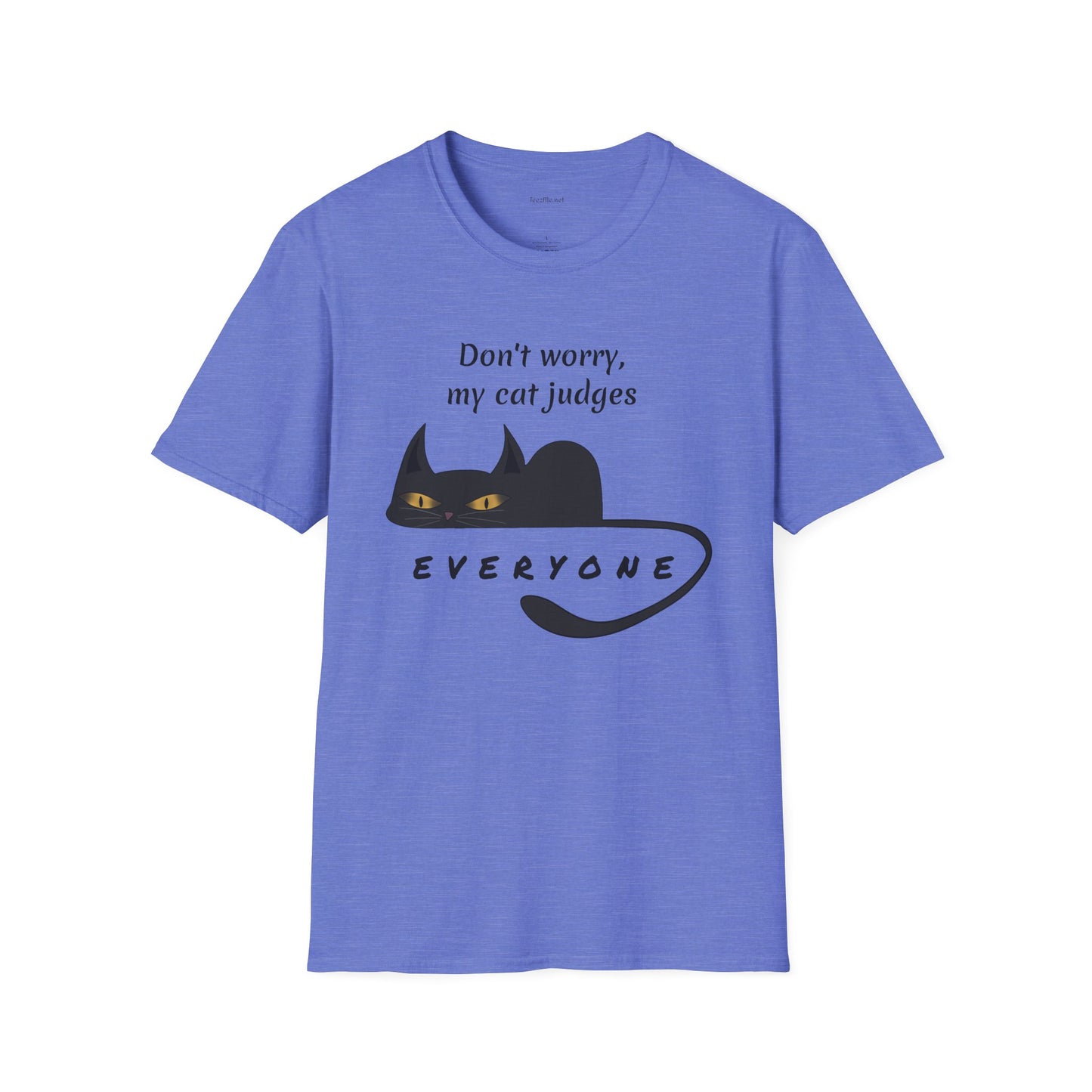 Judging Cat - Unisex Softstyle T-Shirt 100% Cotton Graphic
