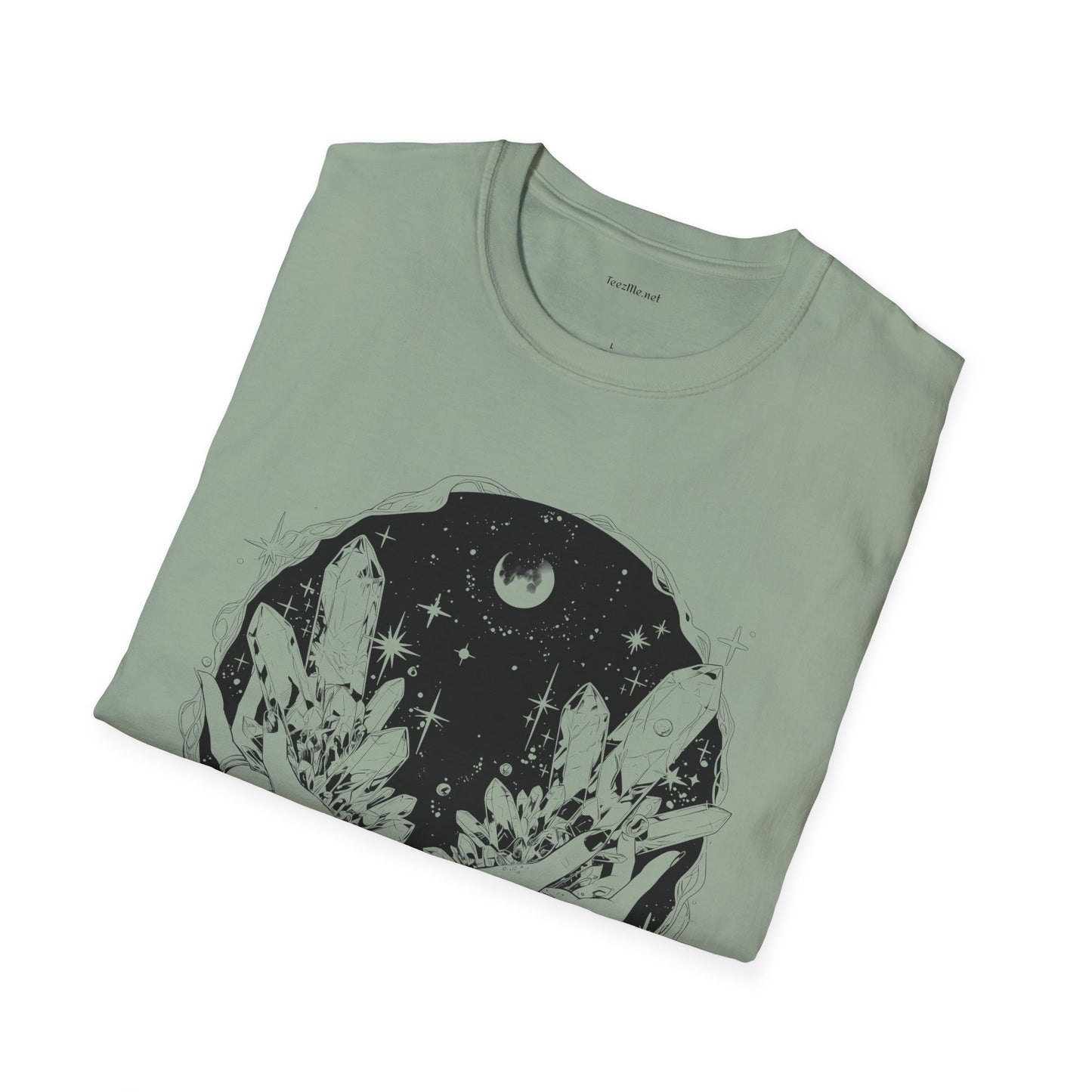 Crystal Moon Magic - Unisex Softstyle T-Shirt 100% Cotton Graphic