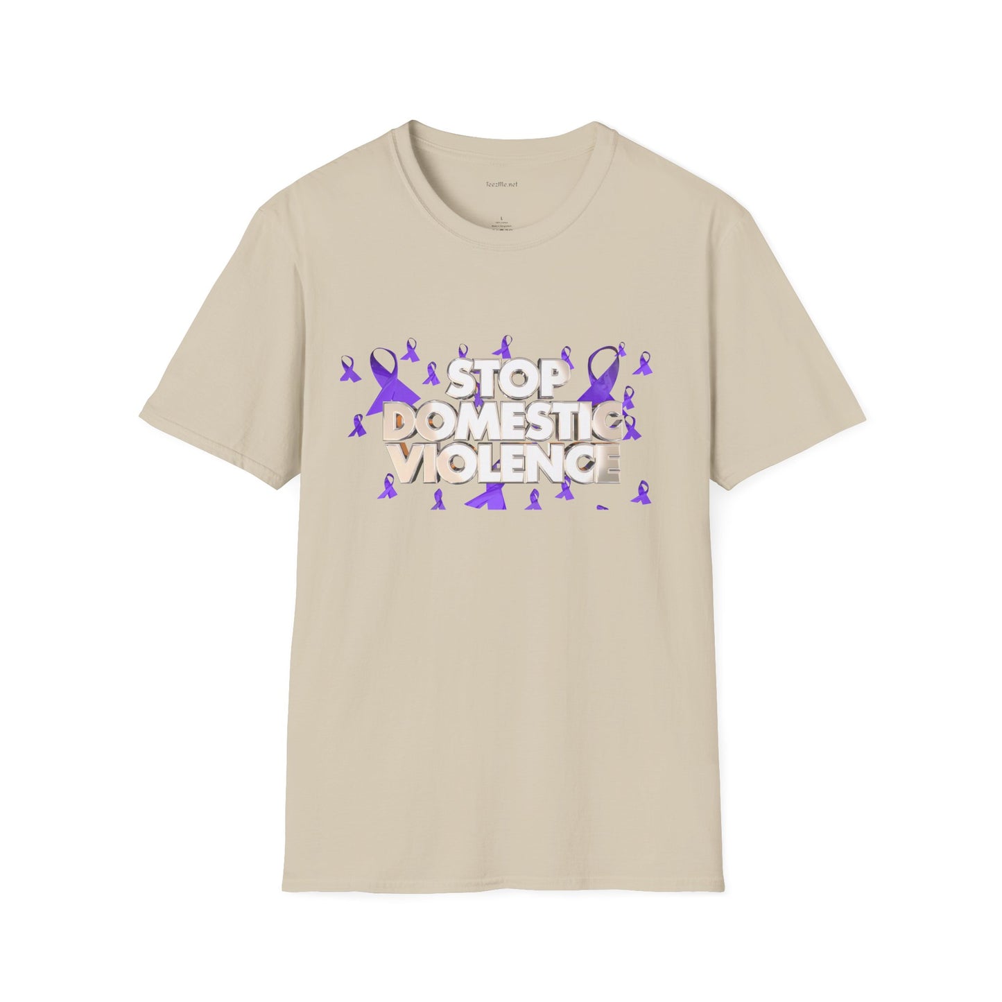 STOP DOMESTIC VIOLENCE - Unisex Softstyle T-Shirt 100% Cotton Graphic