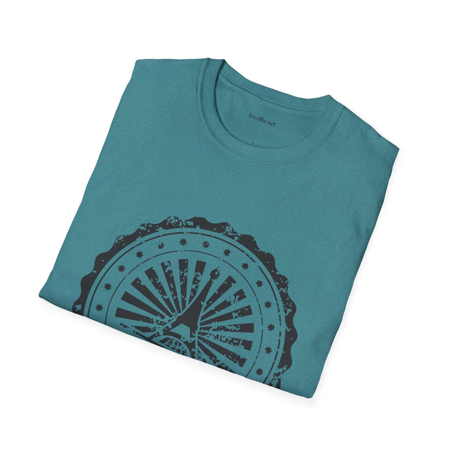 Paris Stamp Unisex Softstyle T-Shirt 100% Cotton