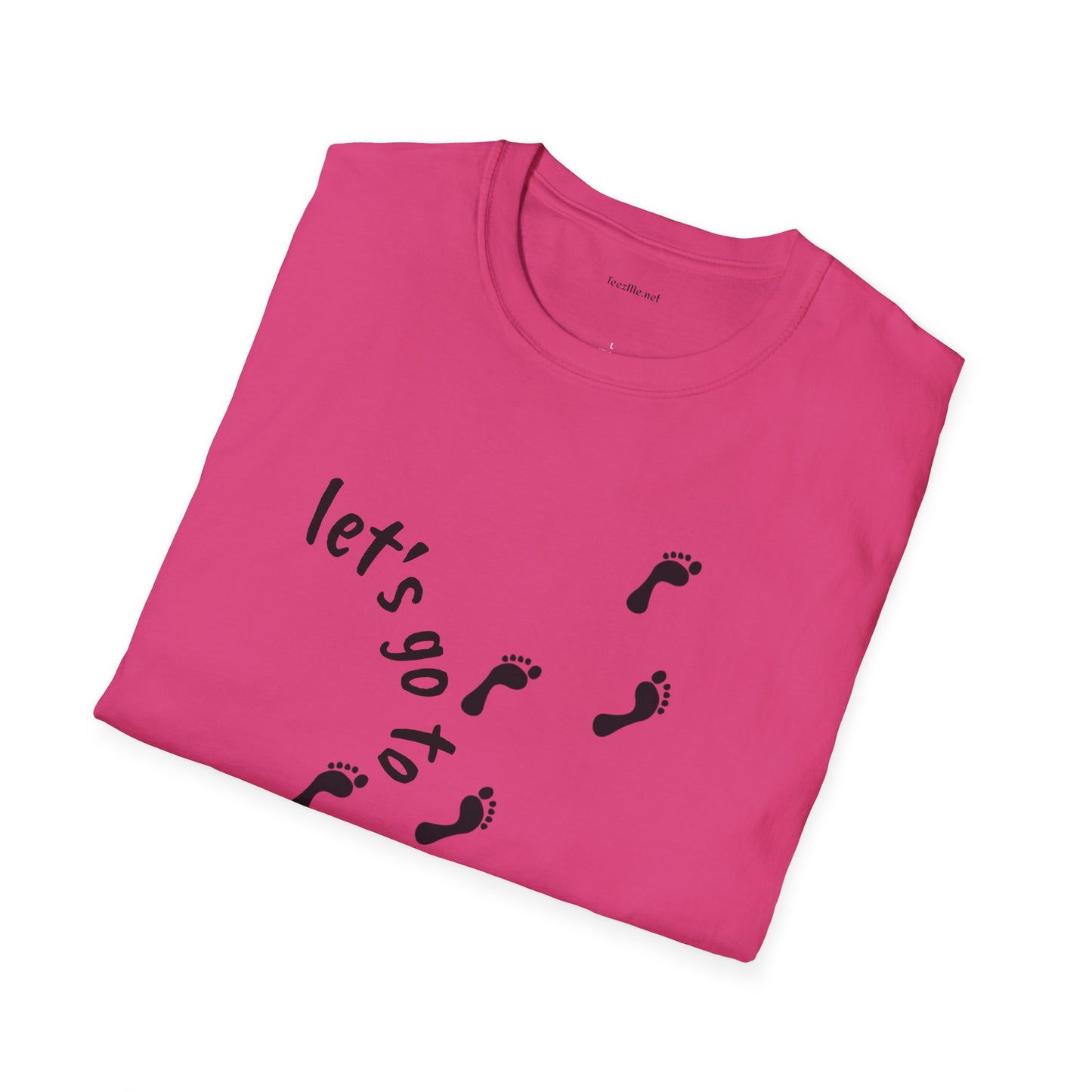 Let's go to the beach - Unisex Softstyle T-Shirt 100% Cotton Graphic