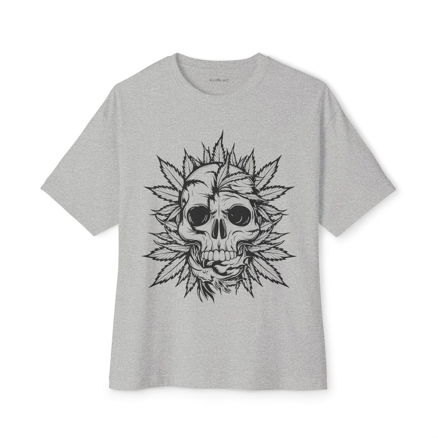 Weed Skull - Unisex Oversized Boxy Tee