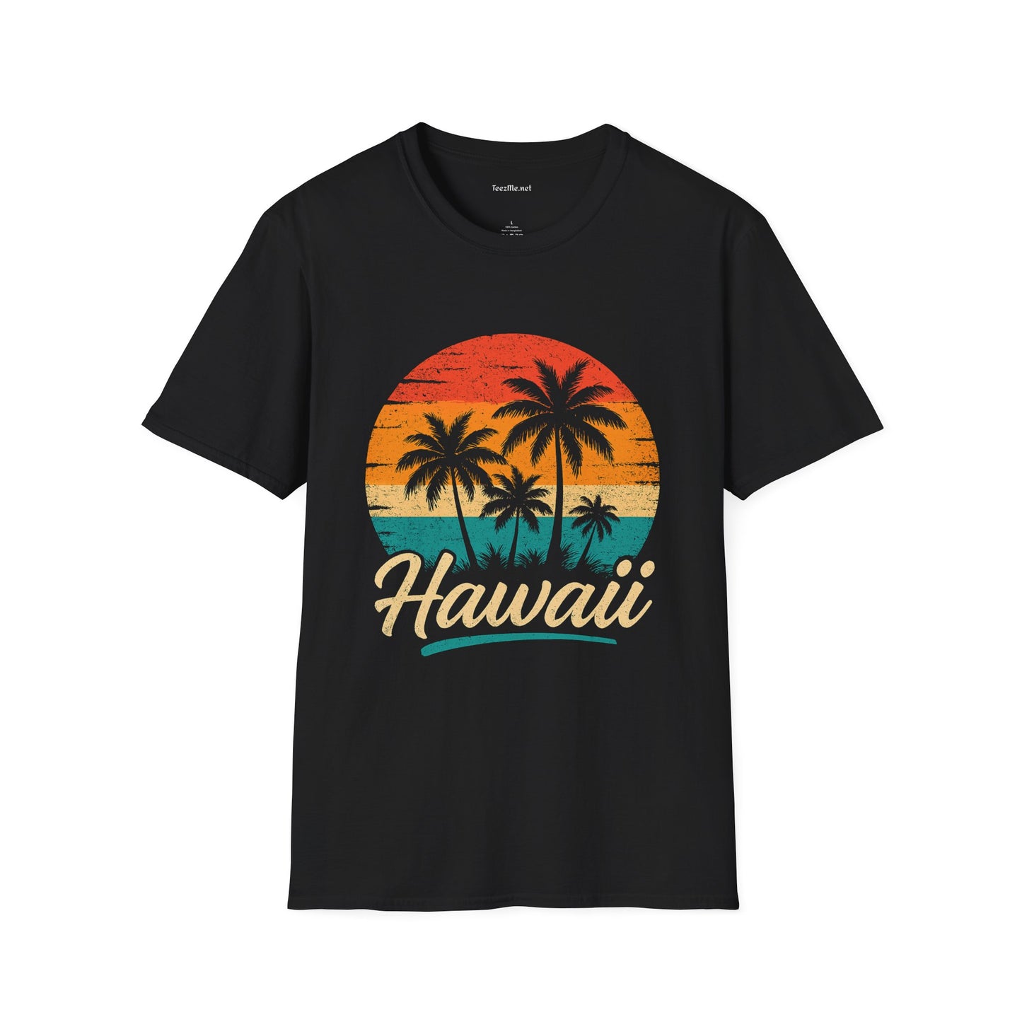 Retro Hawaii Unisex Softstyle T-Shirt 100% Cotton