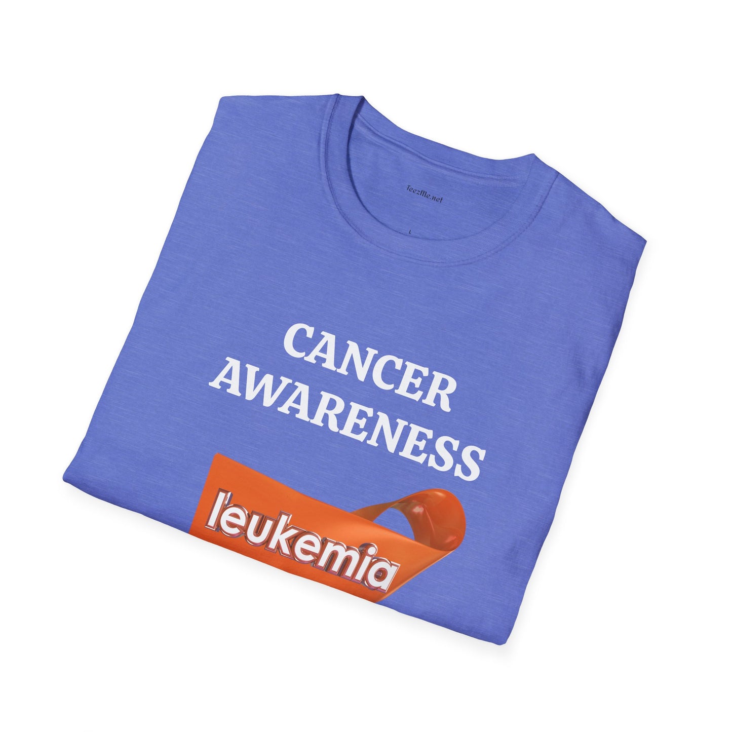 Leukemia Cancer Awareness - Unisex Softstyle T-Shirt 100% Cotton Graphic