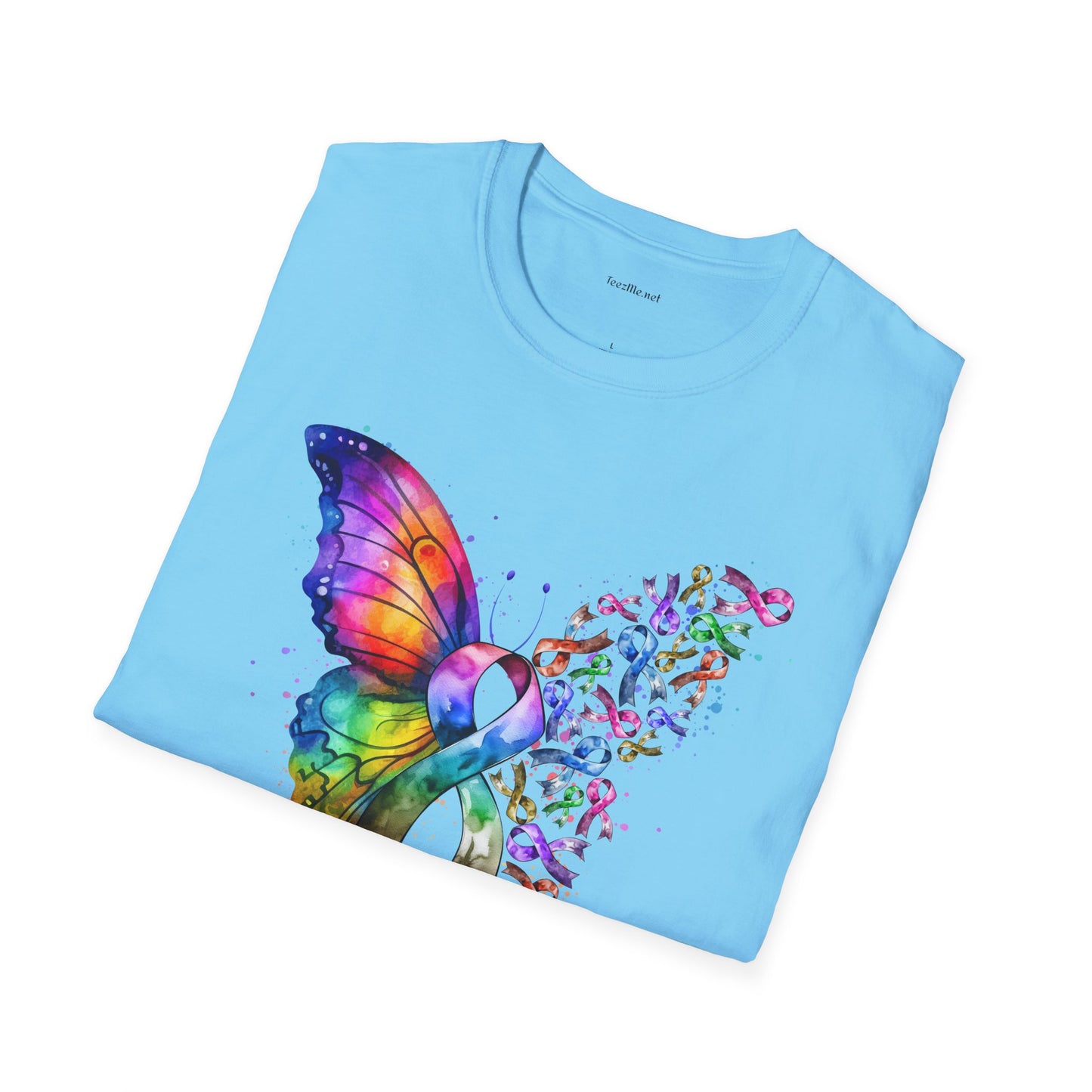 Fight Cancer - Unisex Softstyle T-Shirt 100% Cotton Graphic
