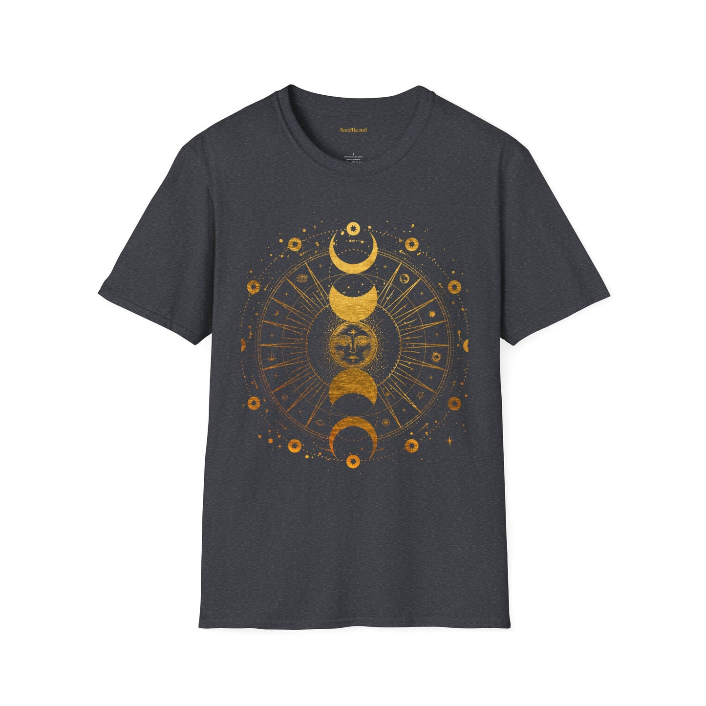 BOHO Sun and Moon Unisex Softstyle T-Shirt 100% Cotton Graphic