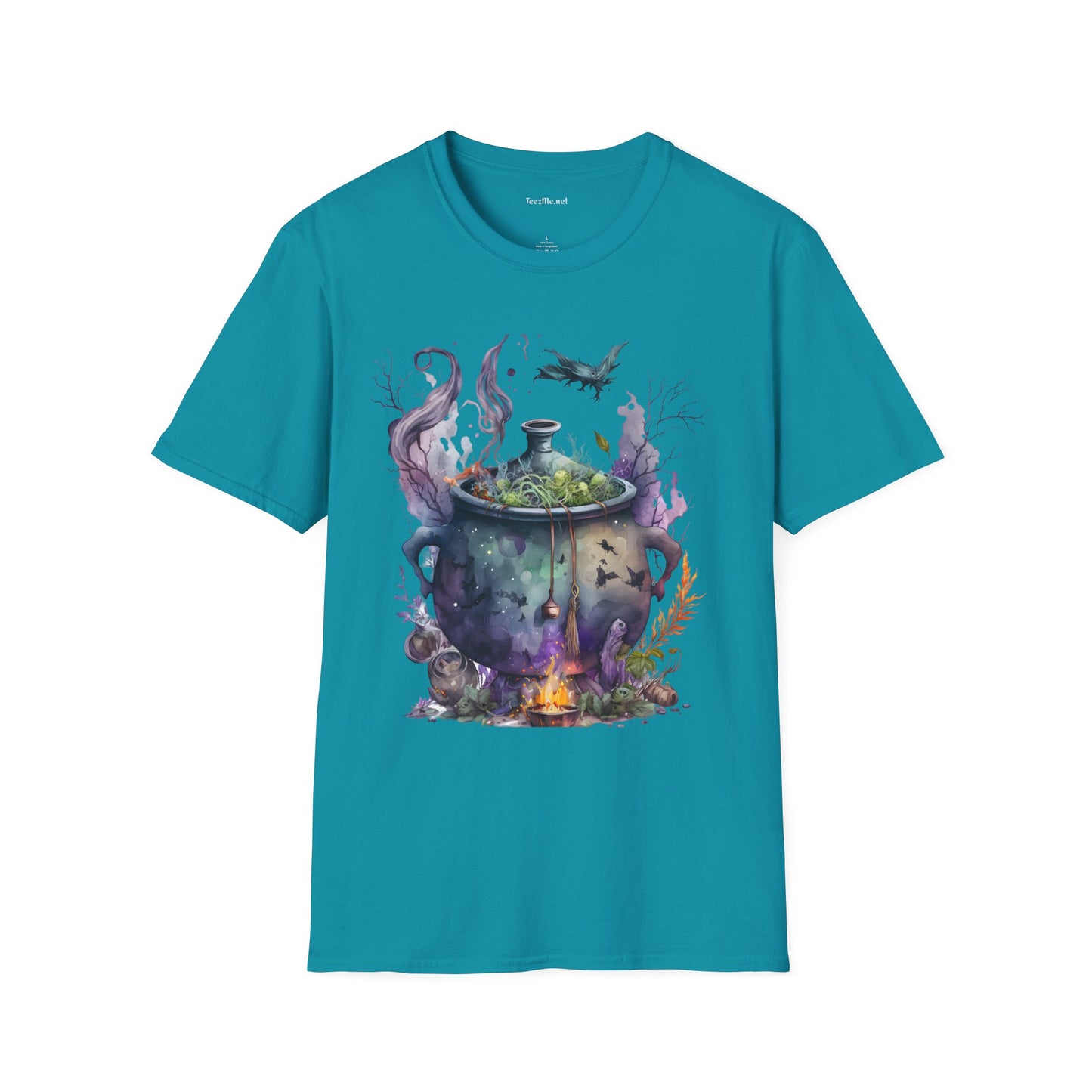 Cauldron Watercolor Unisex Softstyle T-Shirt 100% Cotton Graphic