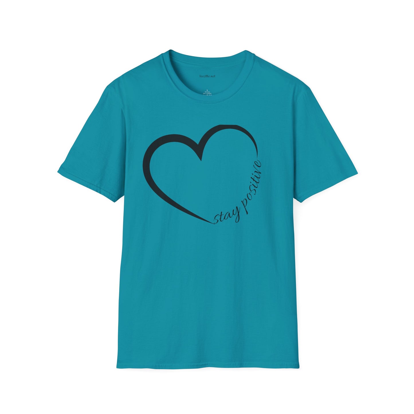 Stay Positive Unisex Softstyle T-Shirt 100% Cotton Graphic