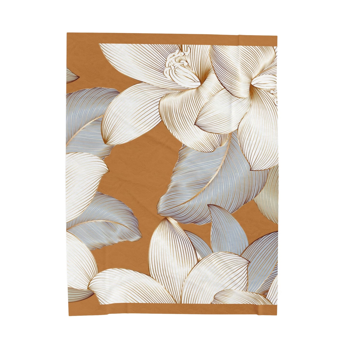 Floral Dreams Velveteen Plush Blanket