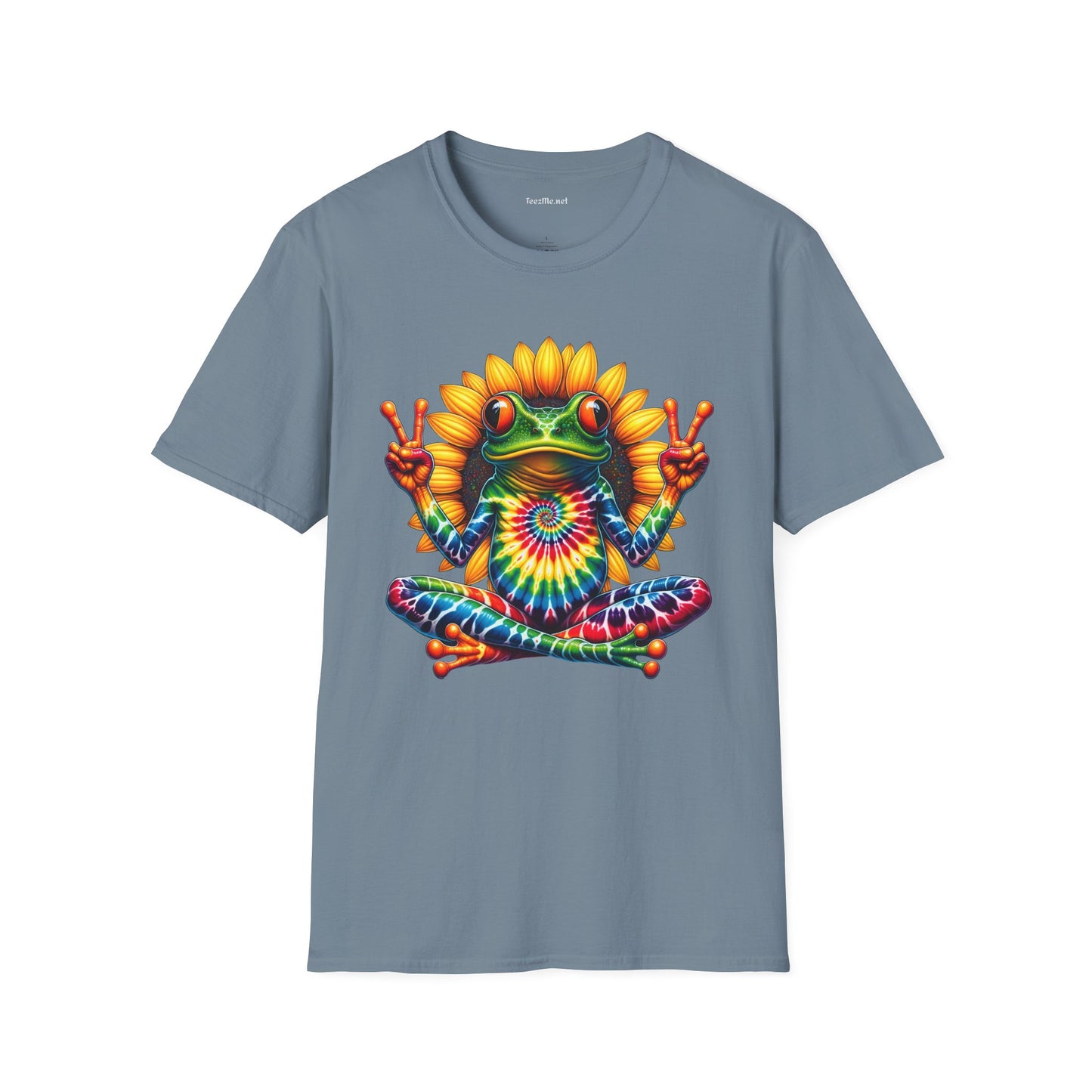 Peace Frog Tie-dye Unisex Softstyle T-Shirt 100% Cotton  #tarot