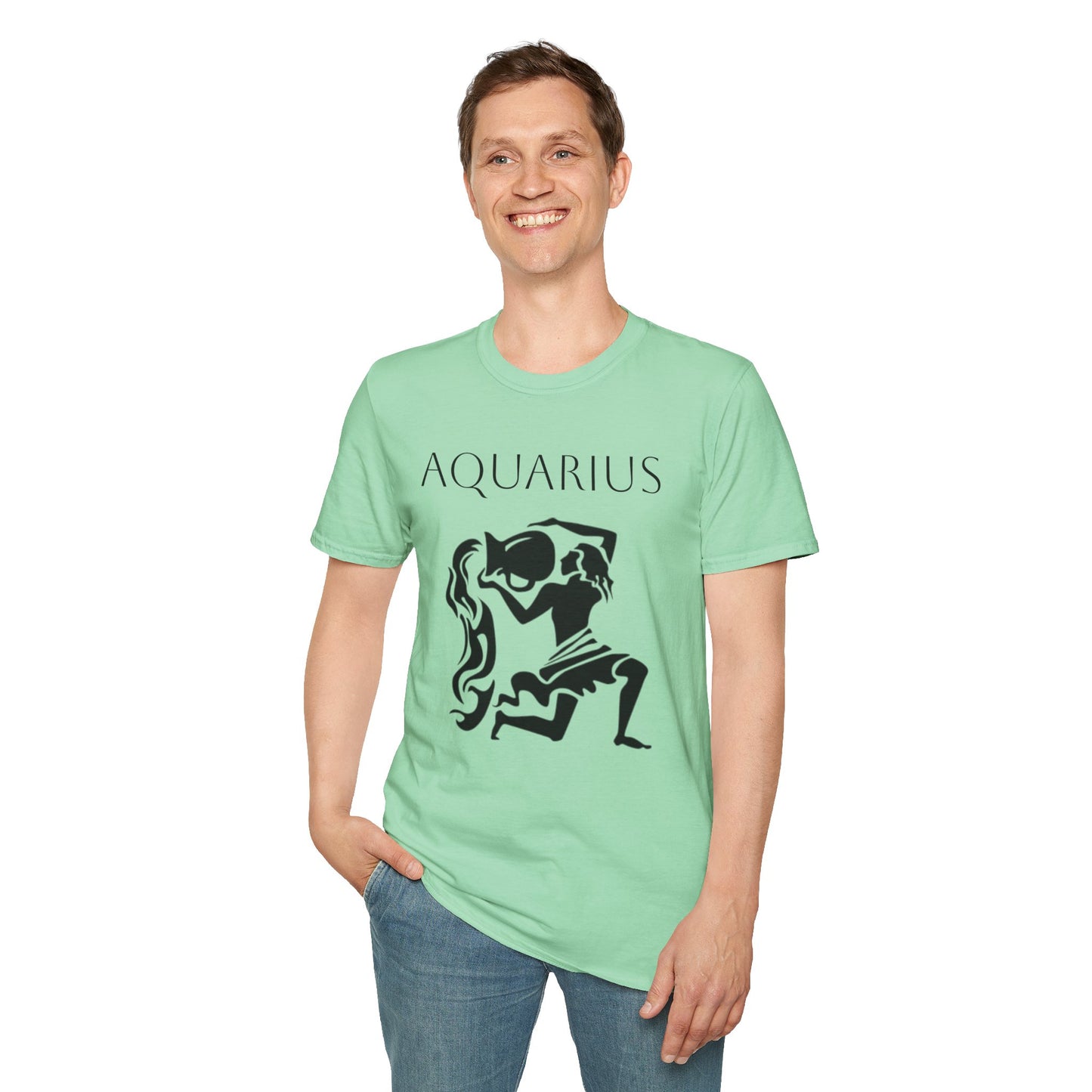 AQUARIUS - Unisex Softstyle T-Shirt 100% Cotton Graphic