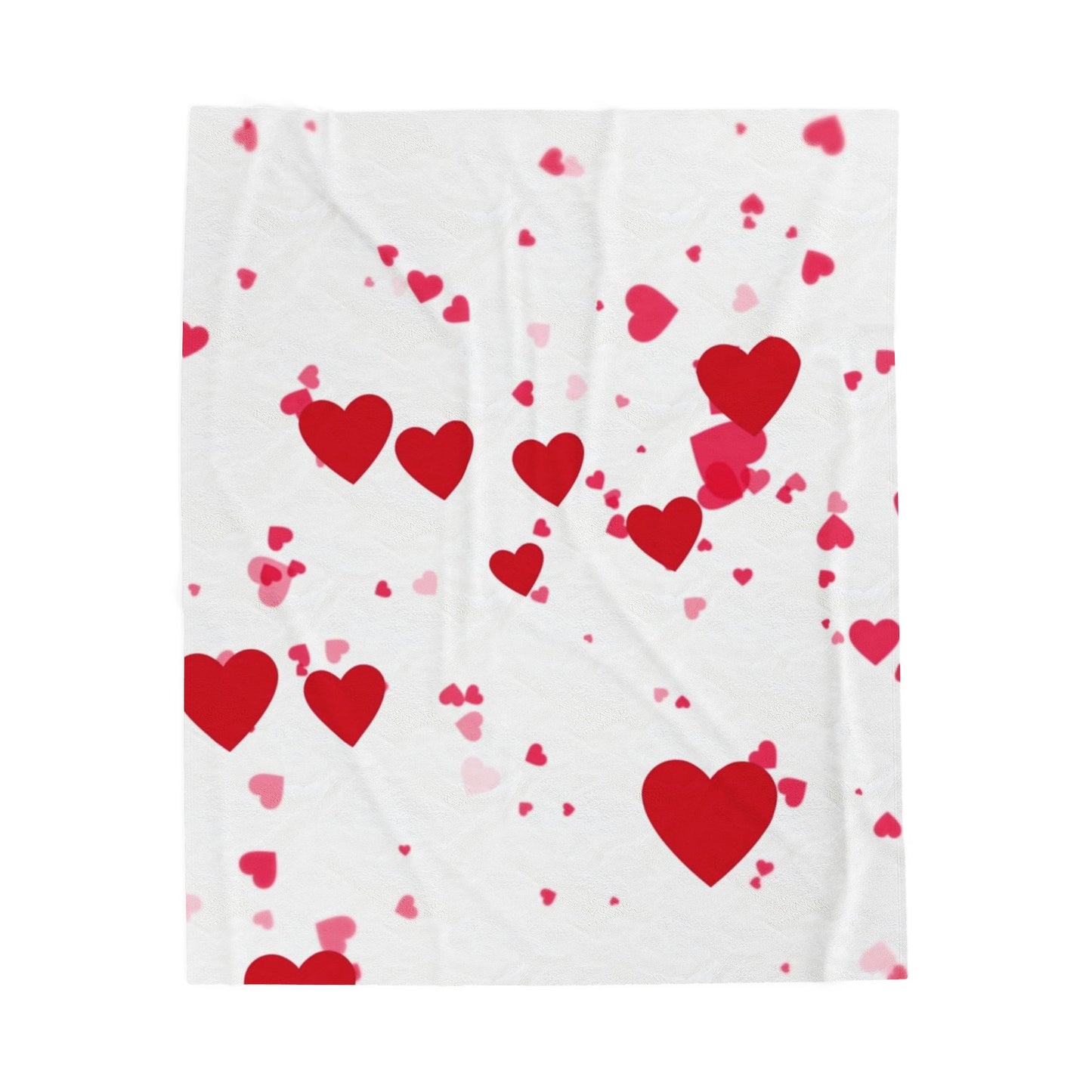 Hearts - Velveteen Plush Blanket Graphic