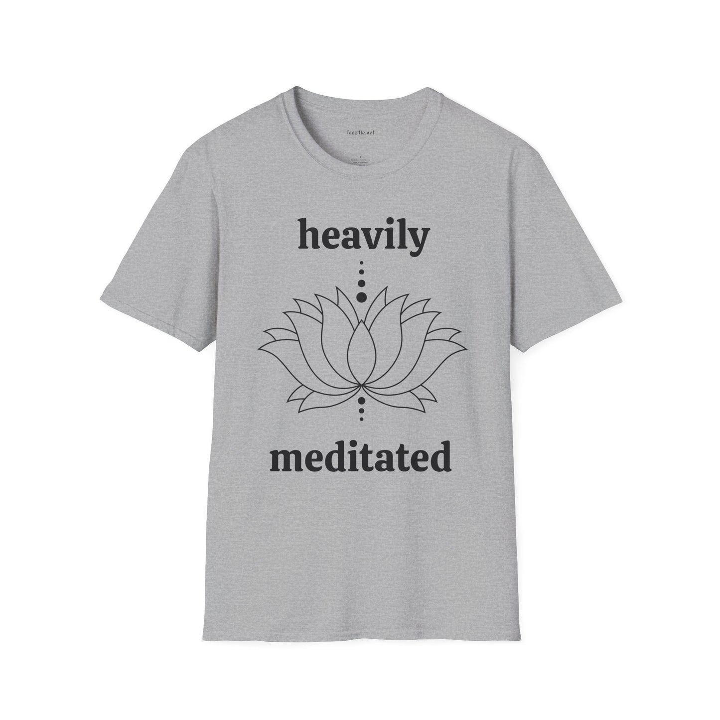 Heavily Meditated - Unisex Softstyle T-Shirt 100% Cotton Graphic