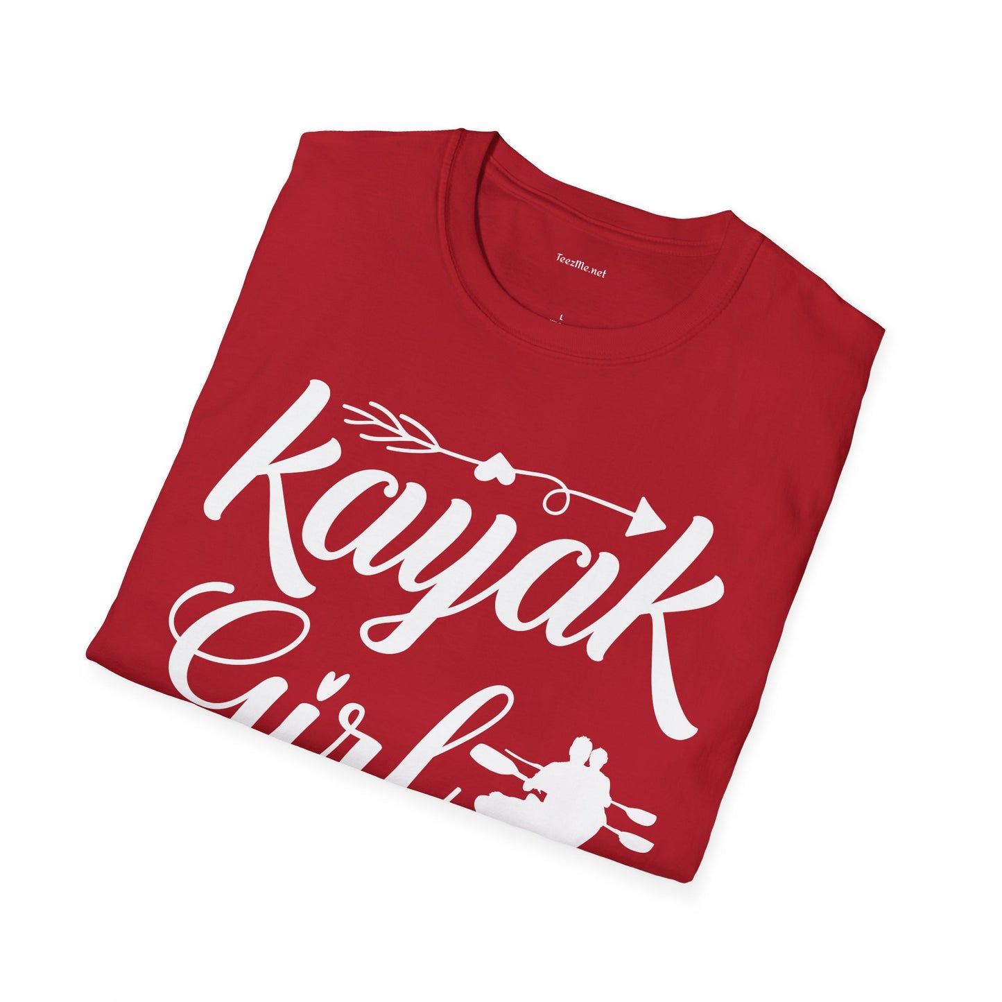 Kayak Girl - Unisex Softstyle T-Shirt 100% Cotton Graphic