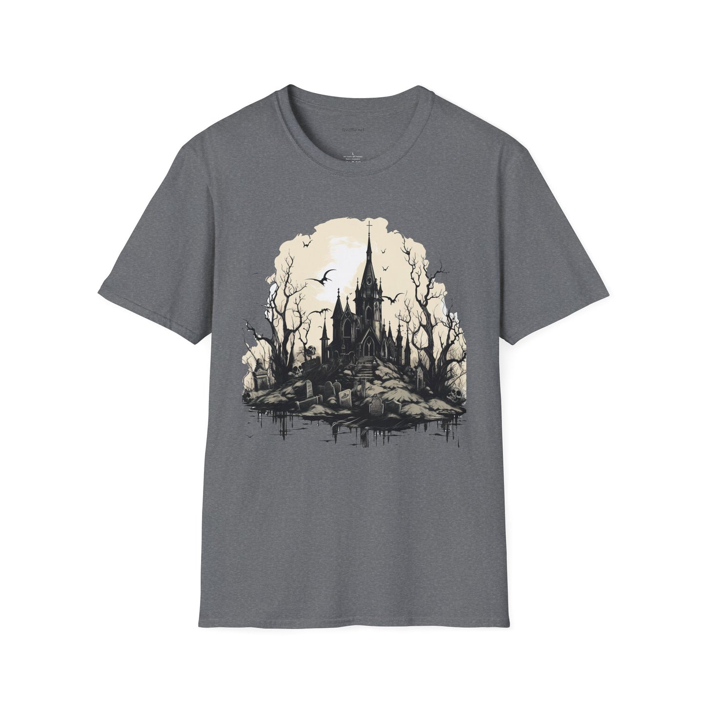 Gothic Castle - Unisex Softstyle T-Shirt 100% Cotton Graphic
