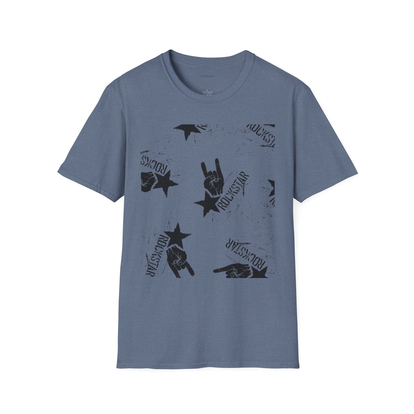 ROCK STAR illustation - Unisex Softstyle T-Shirt 100% Cotton Graphic