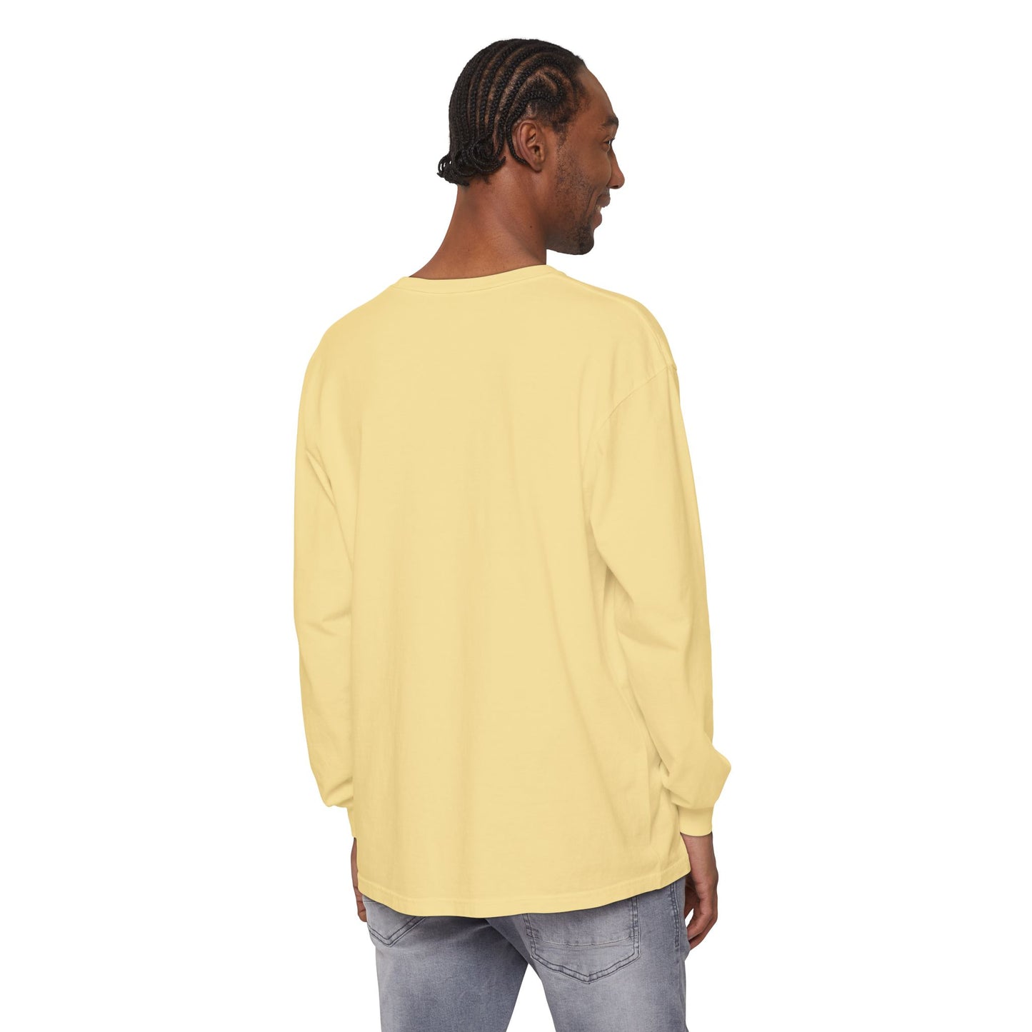 Resting Beach Face - Unisex Garment-dyed Long Sleeve T-Shirt