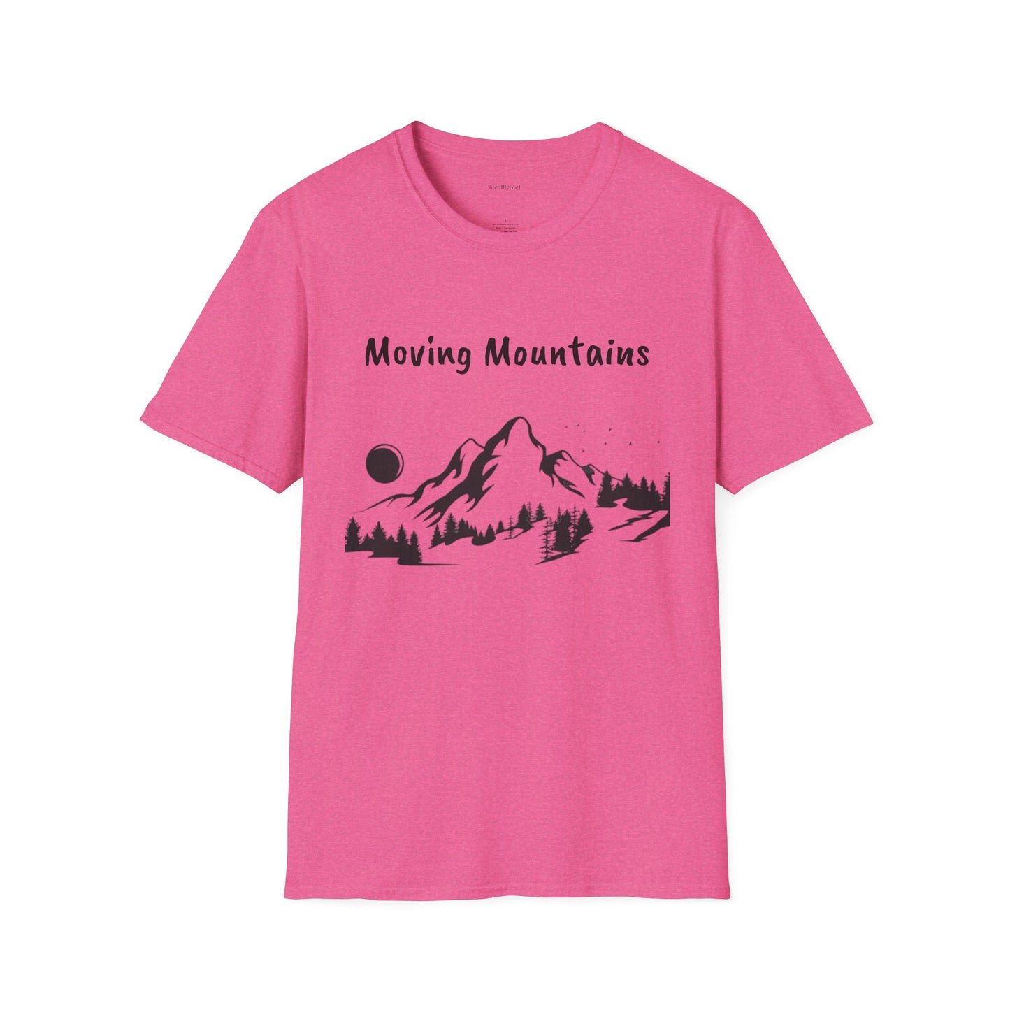 Moving Mountains - Unisex Softstyle T-Shirt 100% Cotton Graphic
