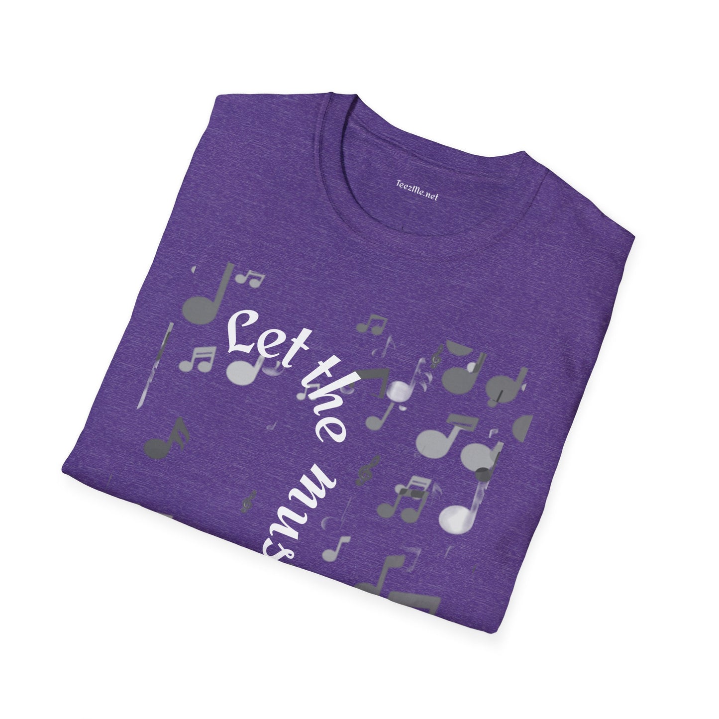 Let the music play - Unisex Sofy-Style Cotton Tee 100% Cotton