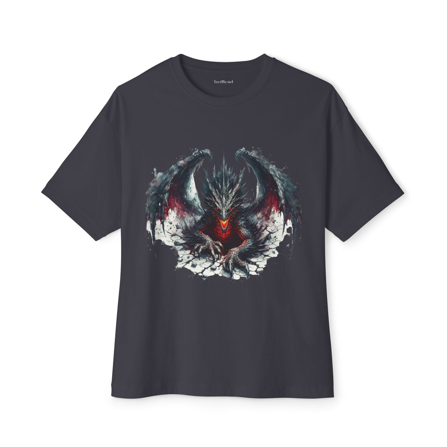 Goth Dragon1 - Unisex Oversized Boxy Tee