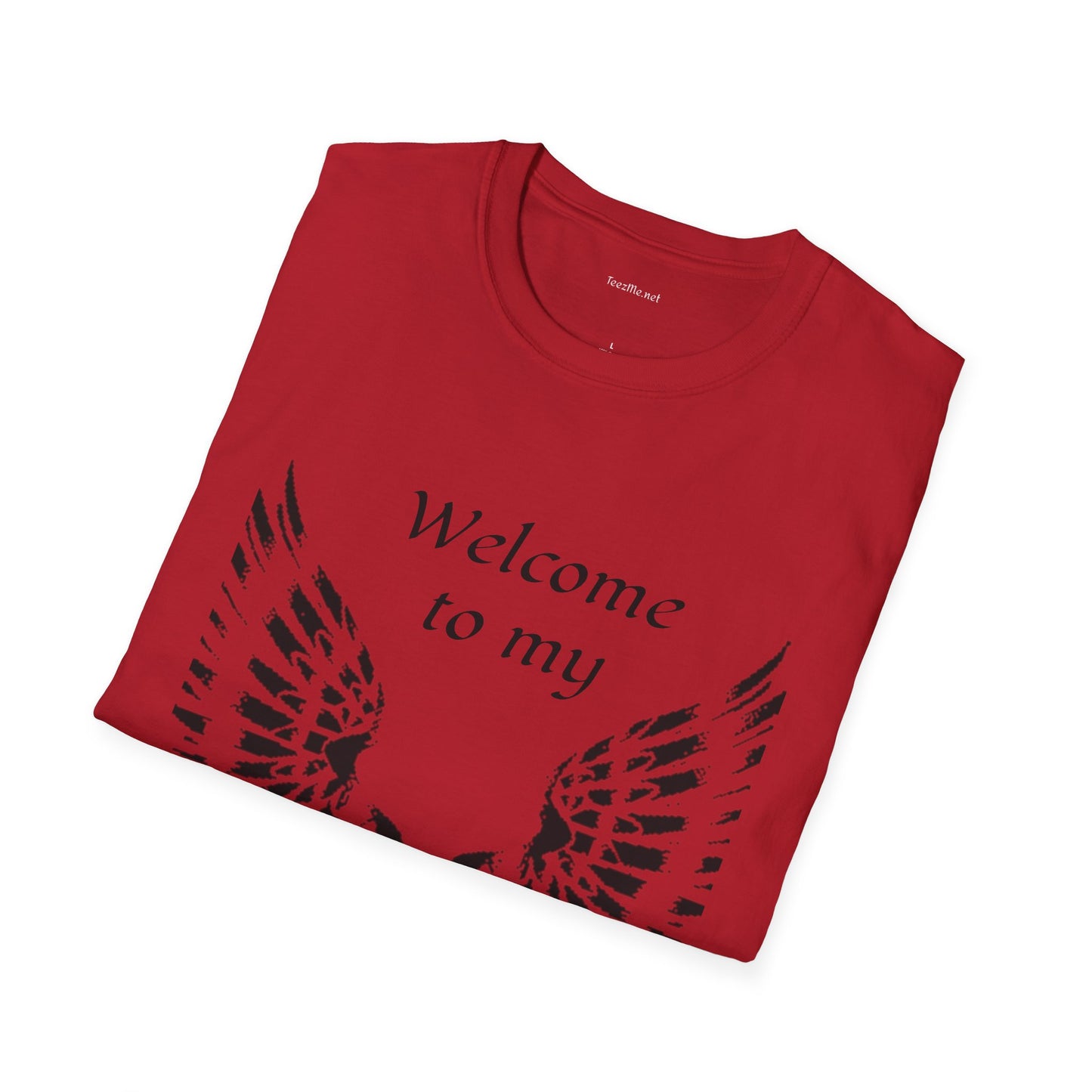 Welcome to my DARKSIDE - Unisex Softstyle T-Shirt 100% Cotton Graphic