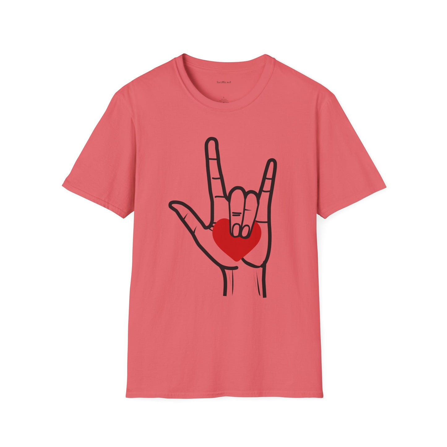 ASL Love  - Unisex Softstyle T-Shirt 100% Cotton Graphic