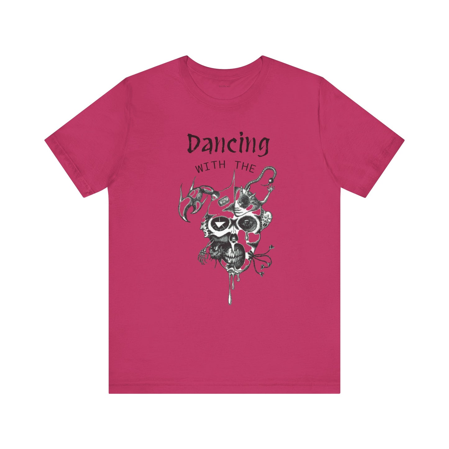 Dancing with the Devil (image) - Unisex Jersey Short Sleeve Tee