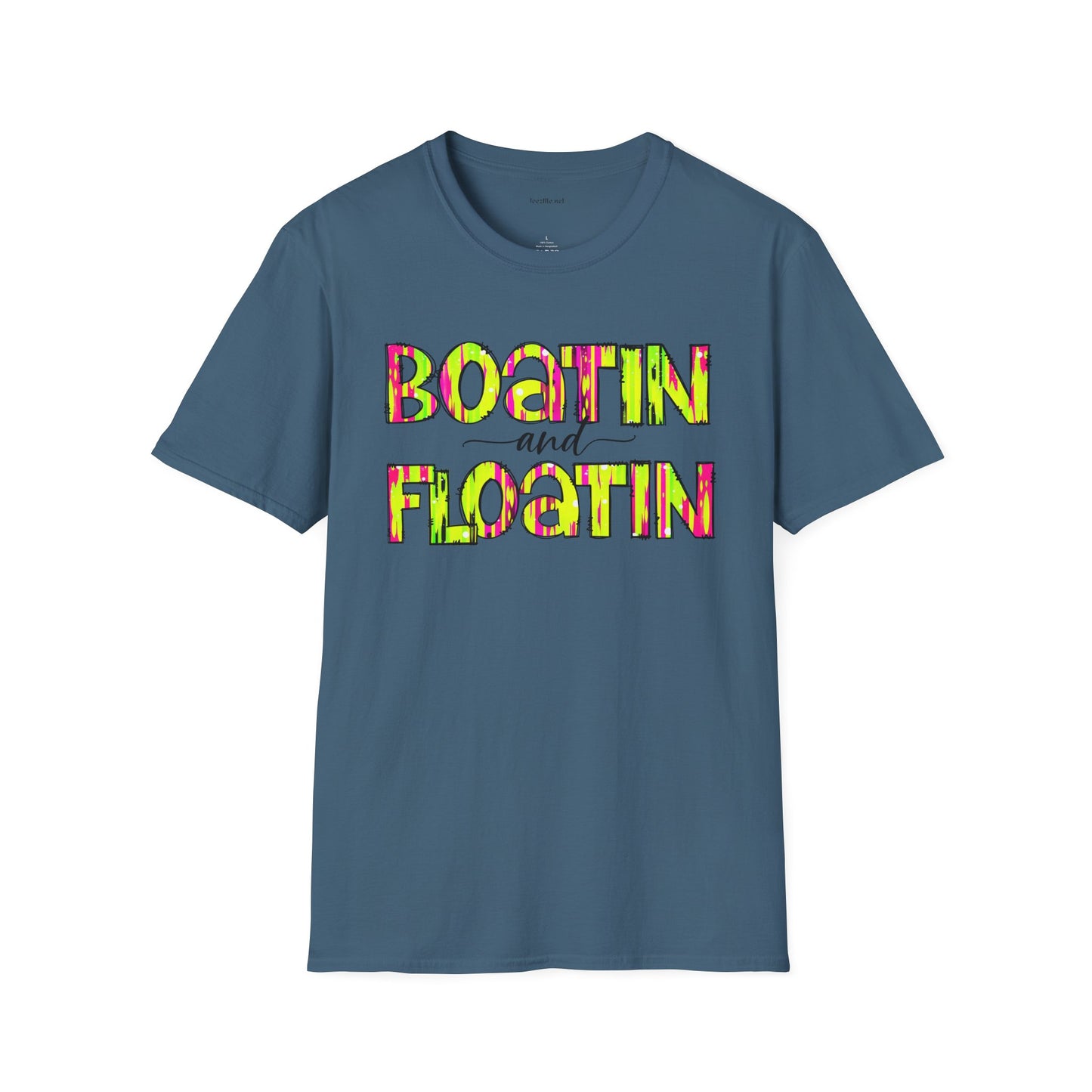Boatin and Floatin - Unisex Softstyle T-Shirt 100% Cotton Graphic