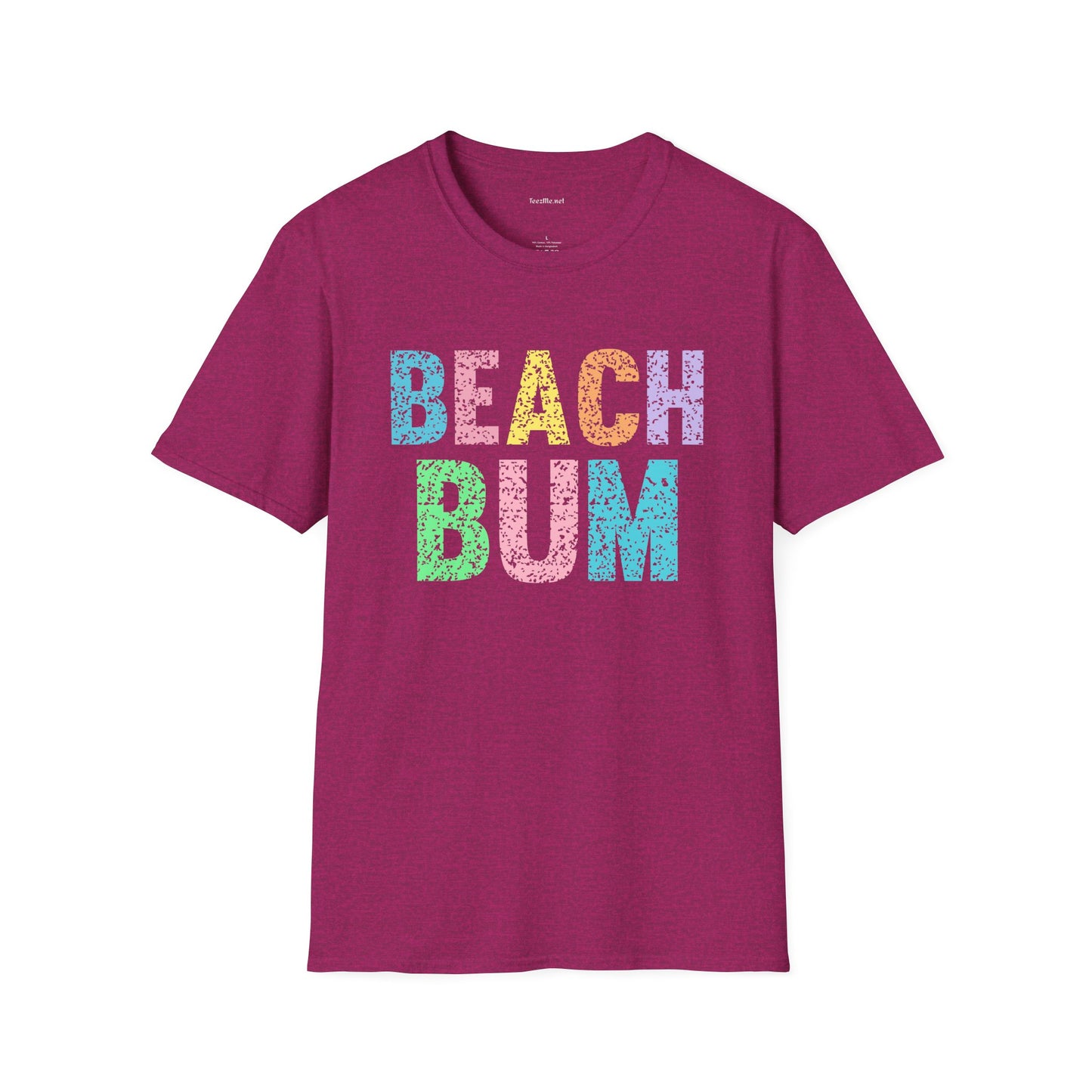 Beach Bum - Unisex Softstyle T-Shirt 100% Cotton Graphic