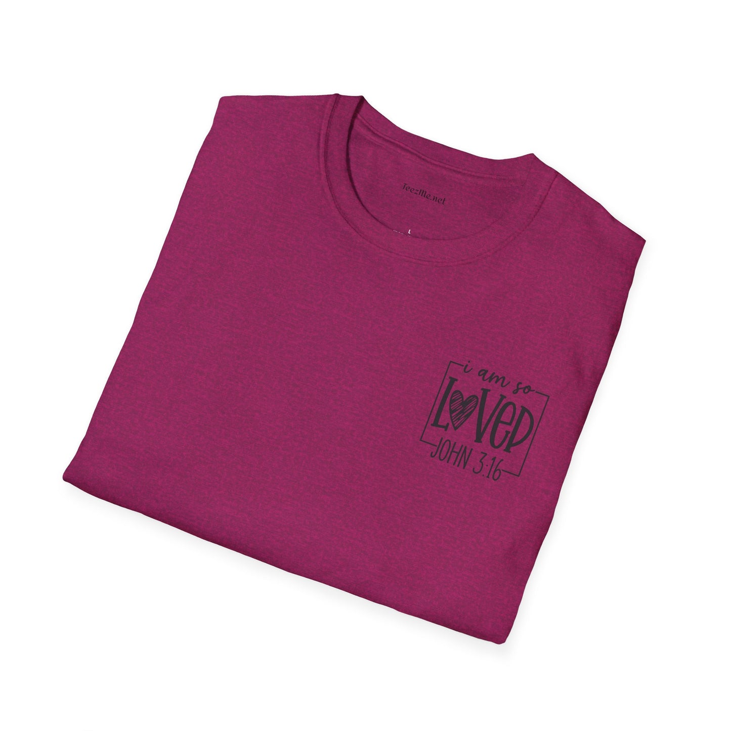 John 3:16 - Unisex Softstyle T-Shirt 100% Cotton Graphic