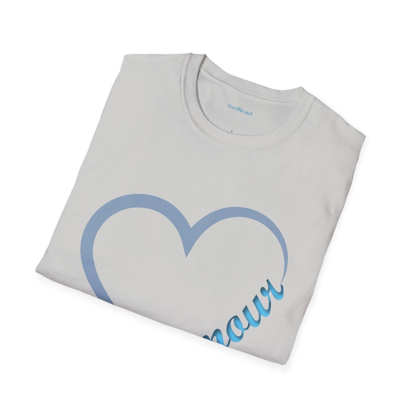 Amour (Turquoise) Unisex Softstyle T-Shirt 100% Cotton Graphic