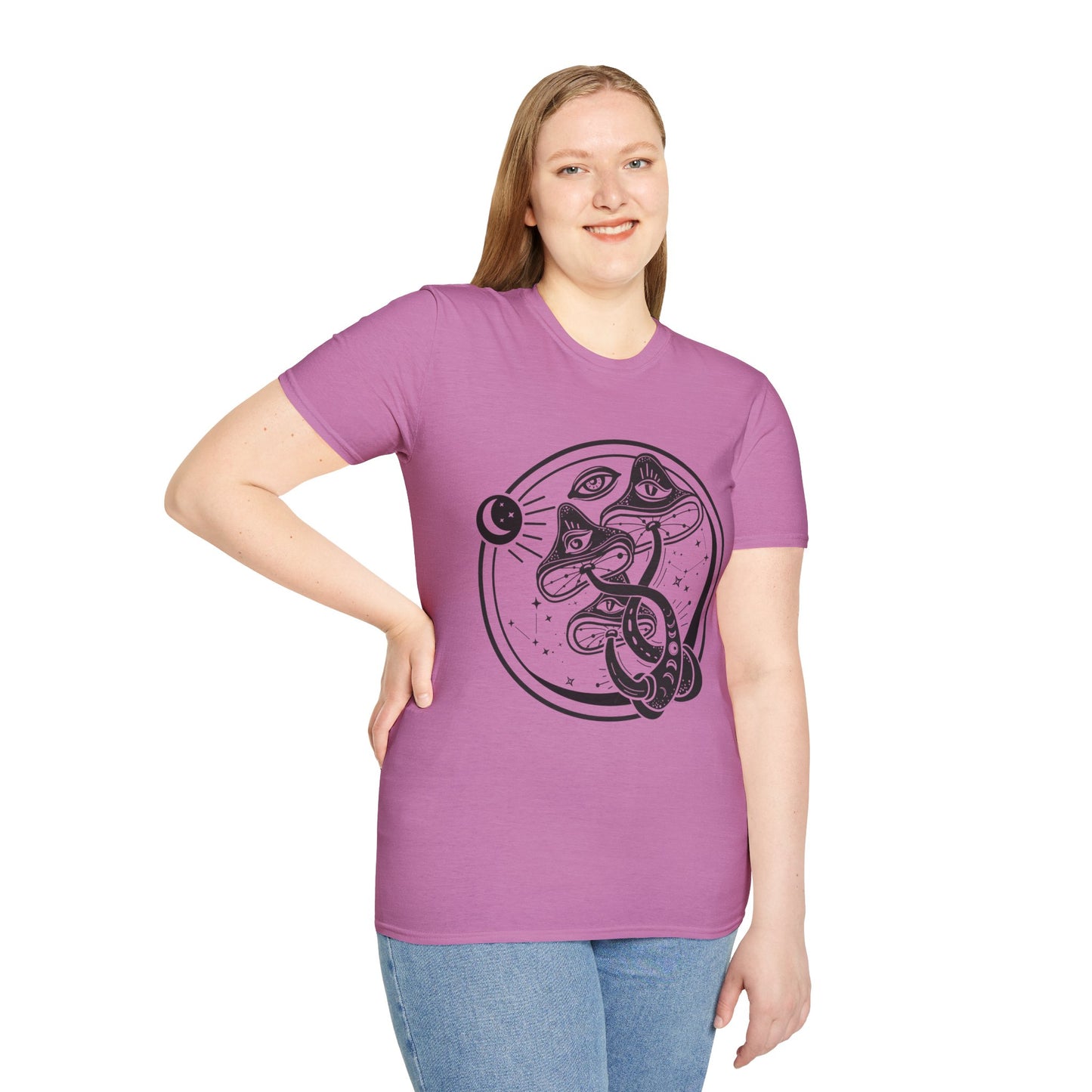 Mushrooms - Unisex Softstyle T-Shirt 100% Cotton Graphic