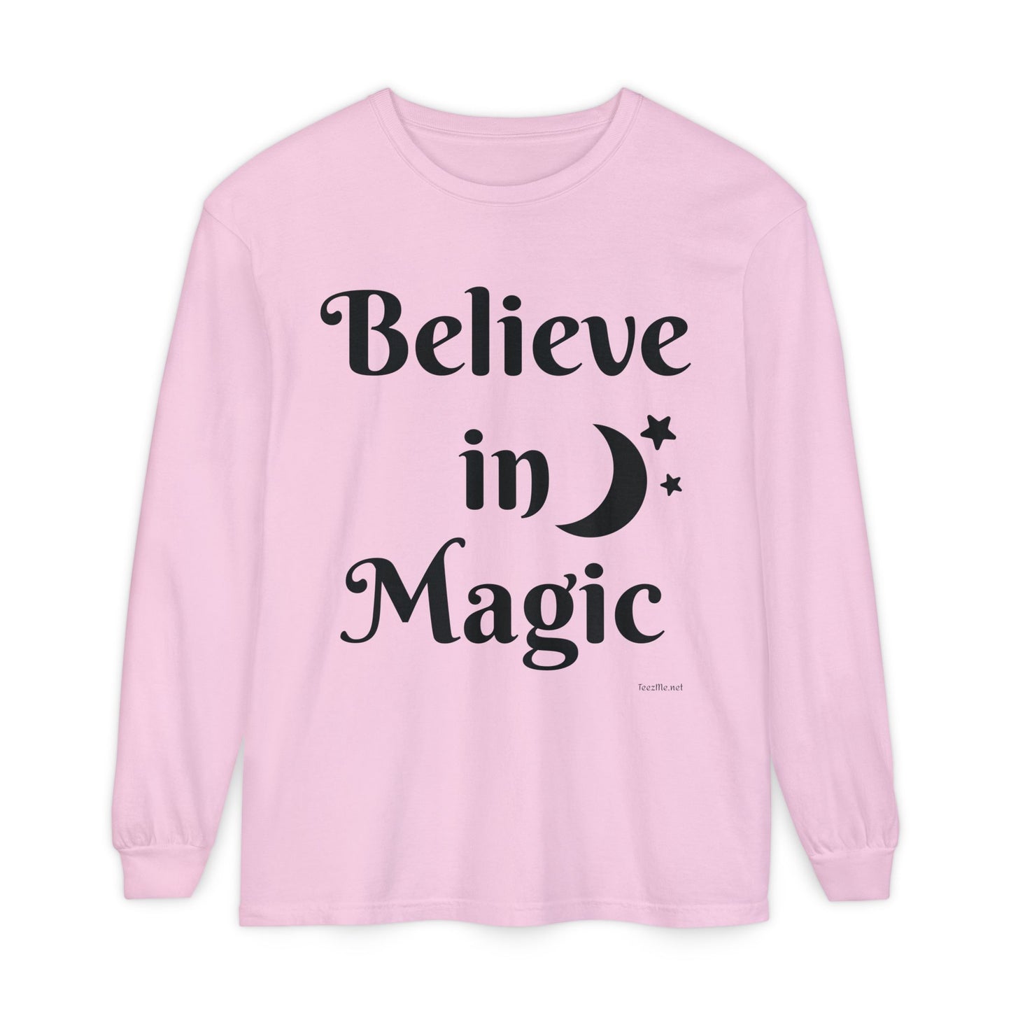 Believe in Magic - Unisex Garment-dyed Long Sleeve T-Shirt