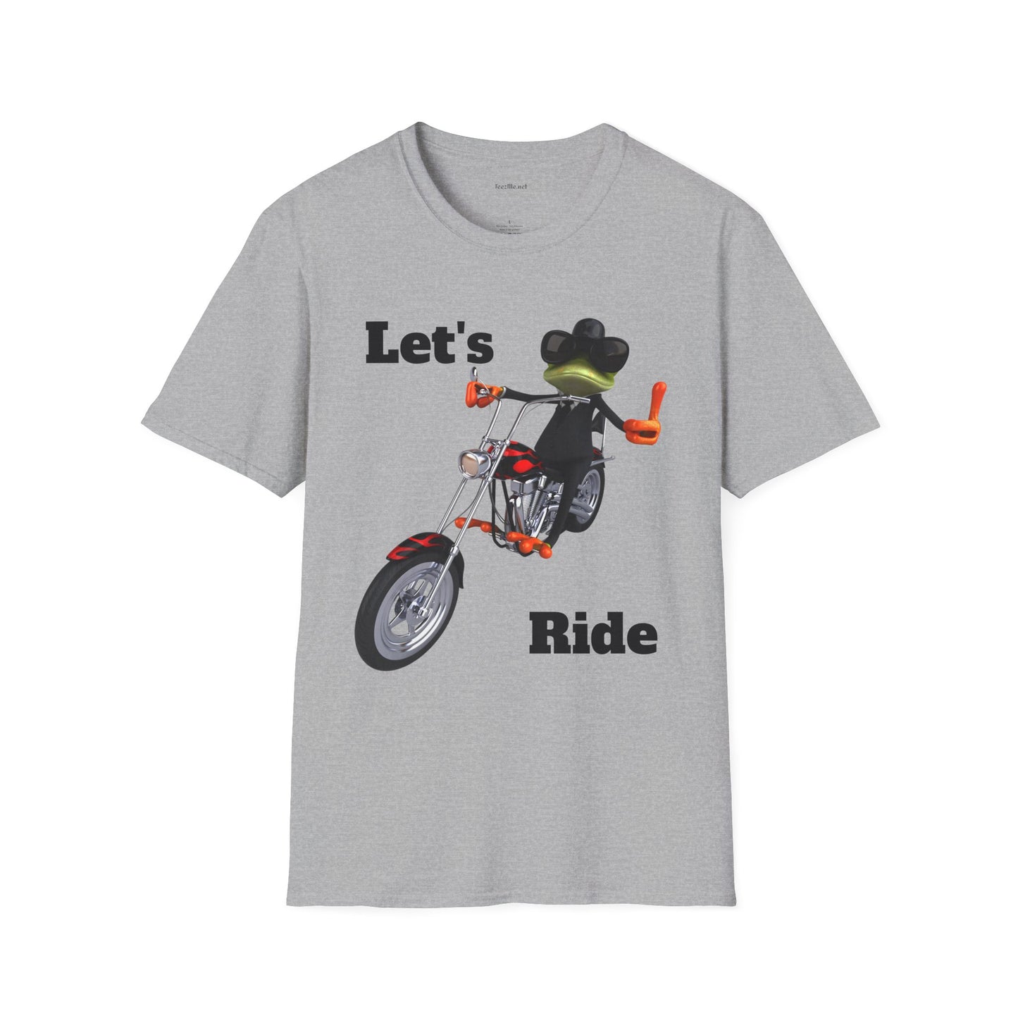 Let's Ride - Unisex Softstyle T-Shirt 100% Cotton Graphic Motorcycle Harley
