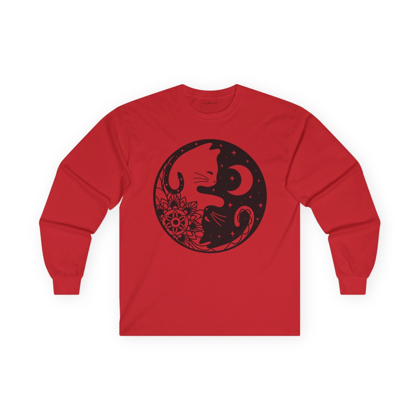 Yin Yang Cat02 Unisex Ultra Cotton Long Sleeve Tee