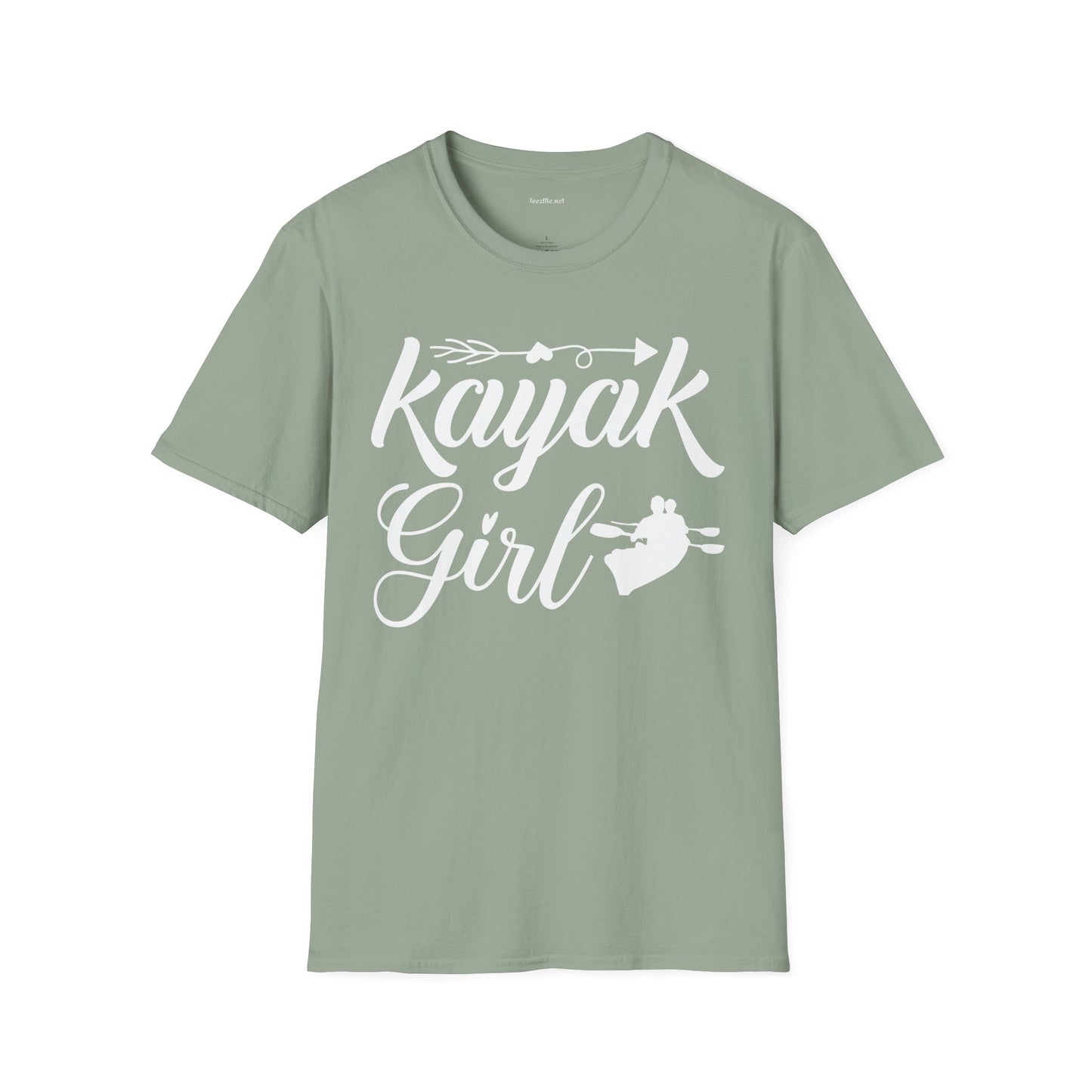 Kayak Girl - Unisex Softstyle T-Shirt 100% Cotton Graphic
