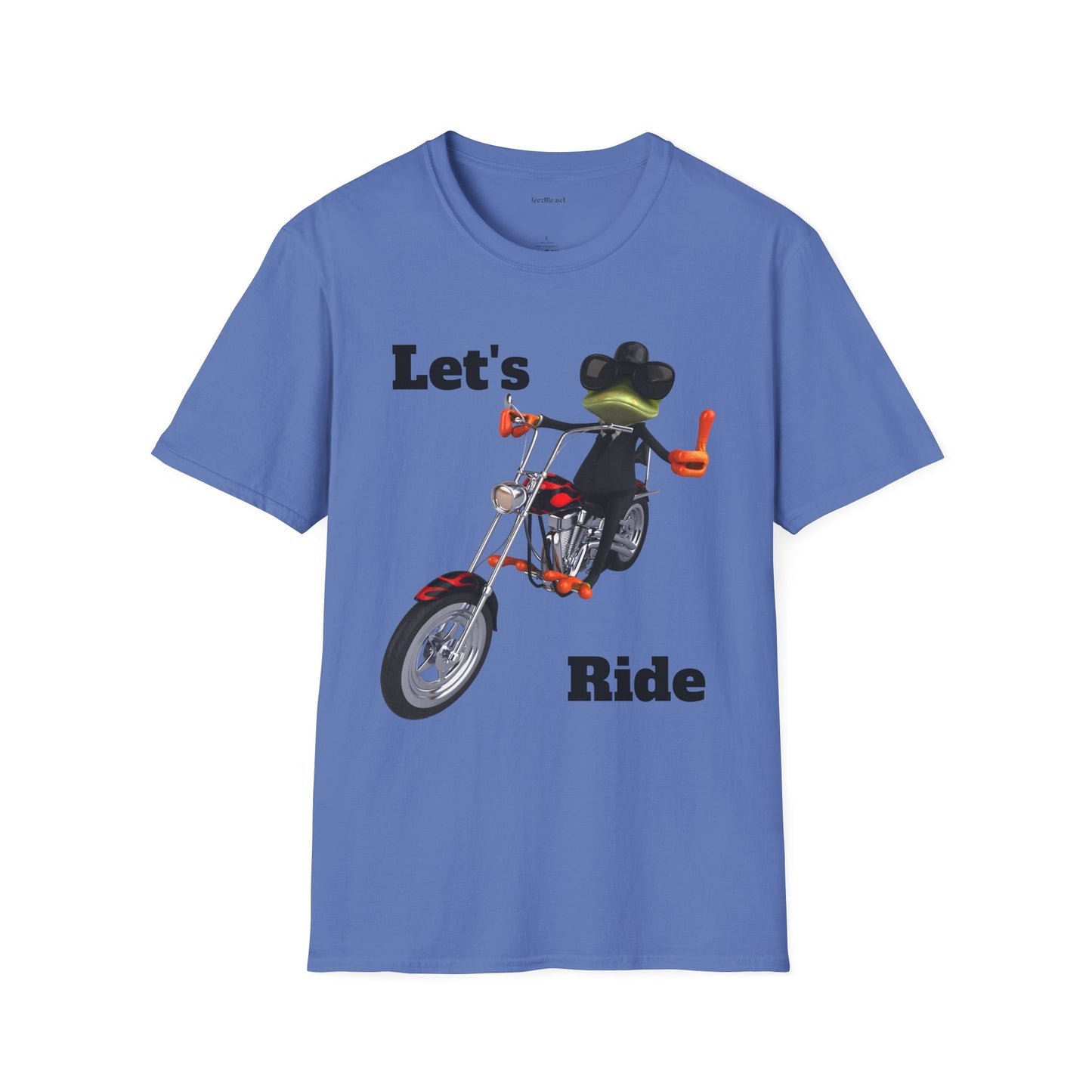 Let's Ride - Unisex Softstyle T-Shirt 100% Cotton Graphic Motorcycle Harley